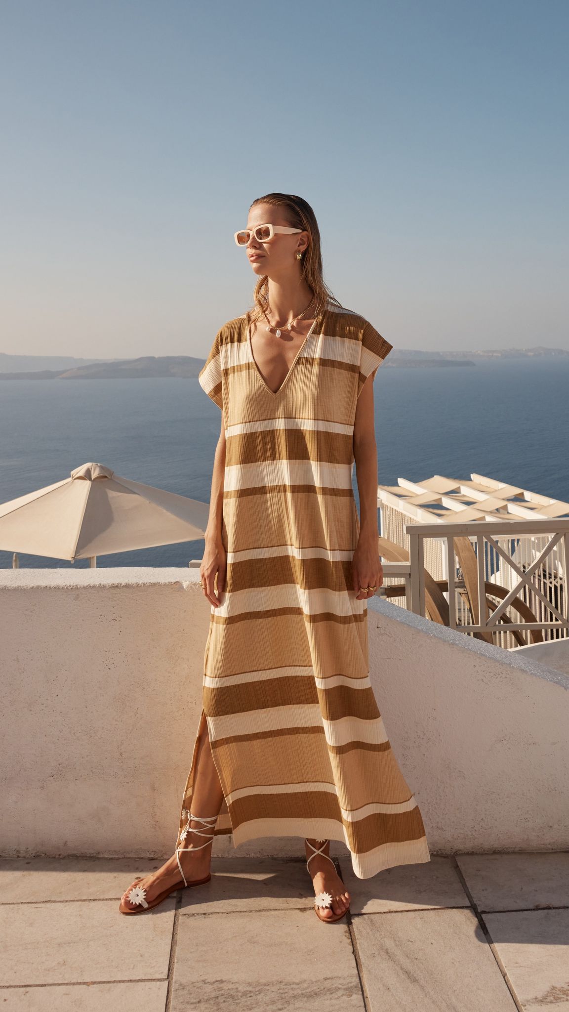 Makenzie Maxi Dress - Stripe Print