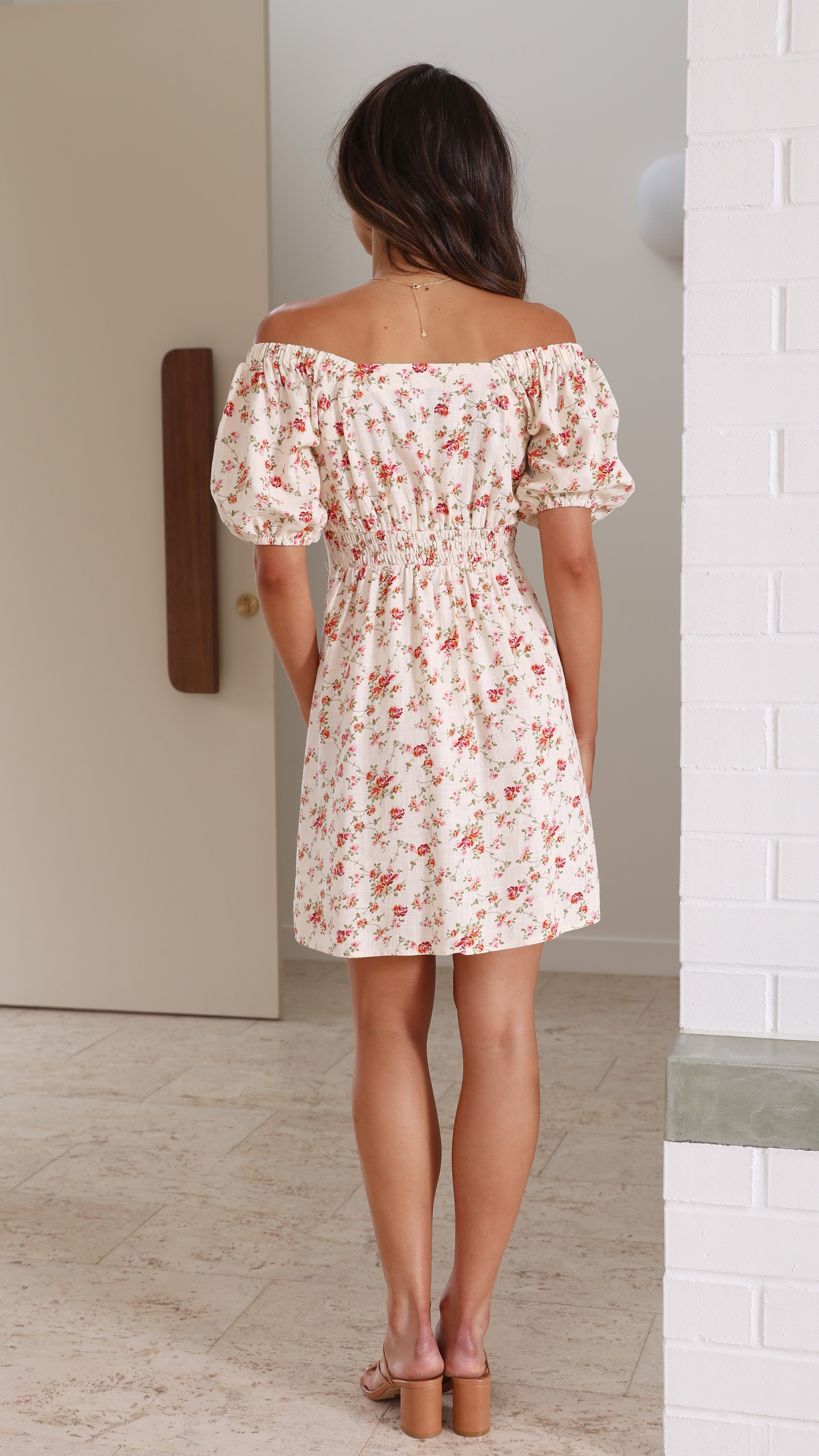 Caroline Mini Dress - Rosie Print