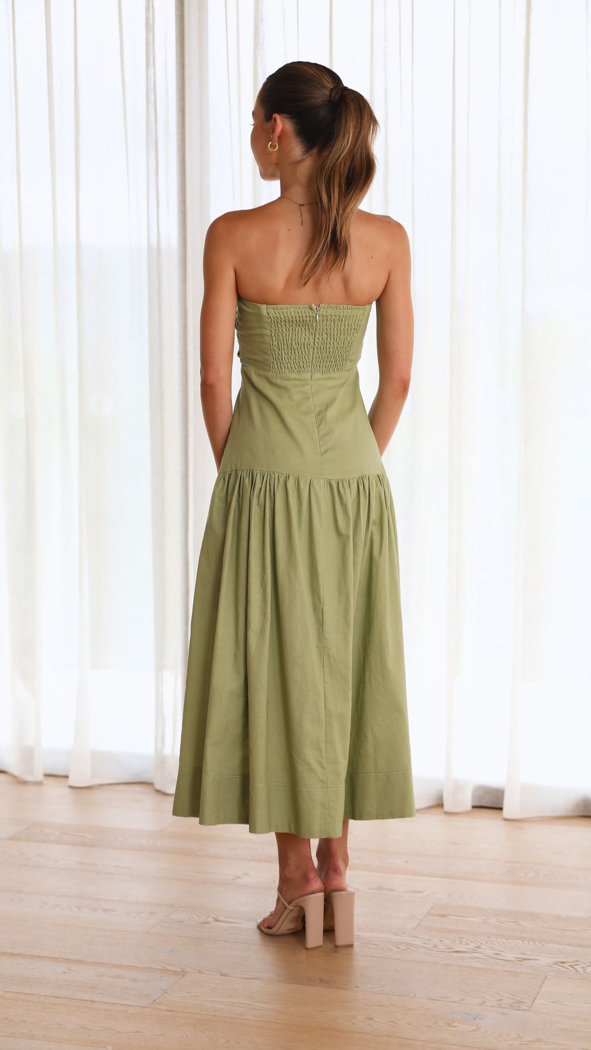 Tami Midi Dress - Pistachio
