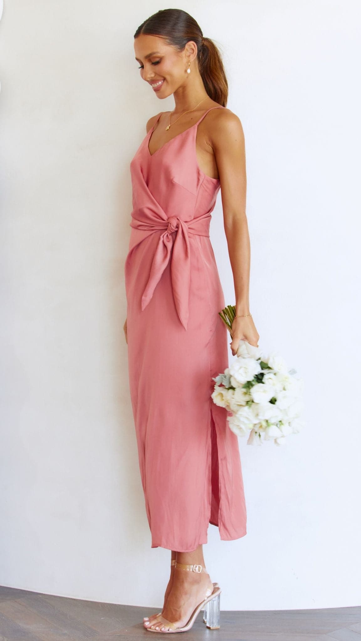 Kensington Dress - Baked Rose