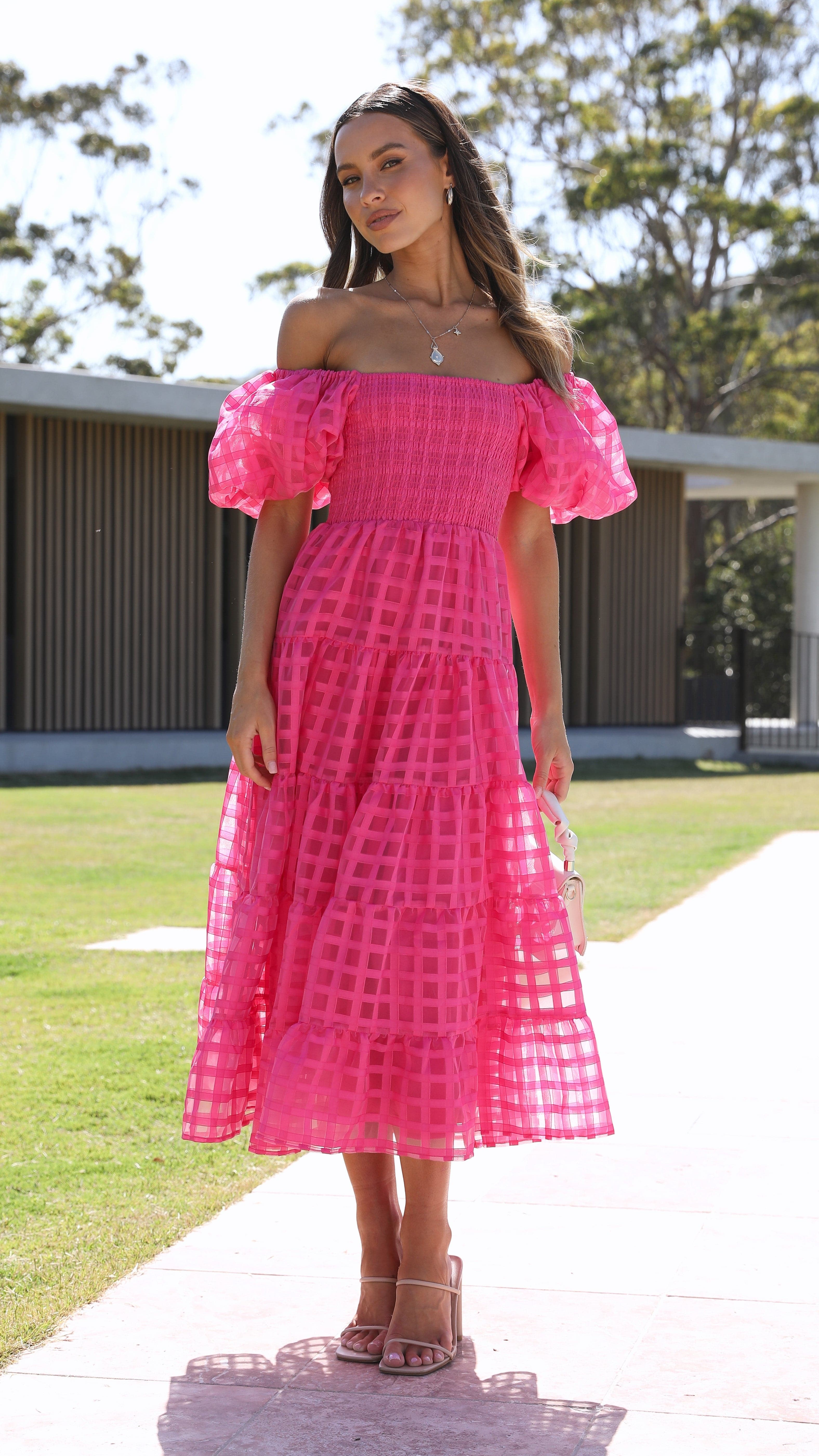 Deemi Maxi Dress - Hot Pink