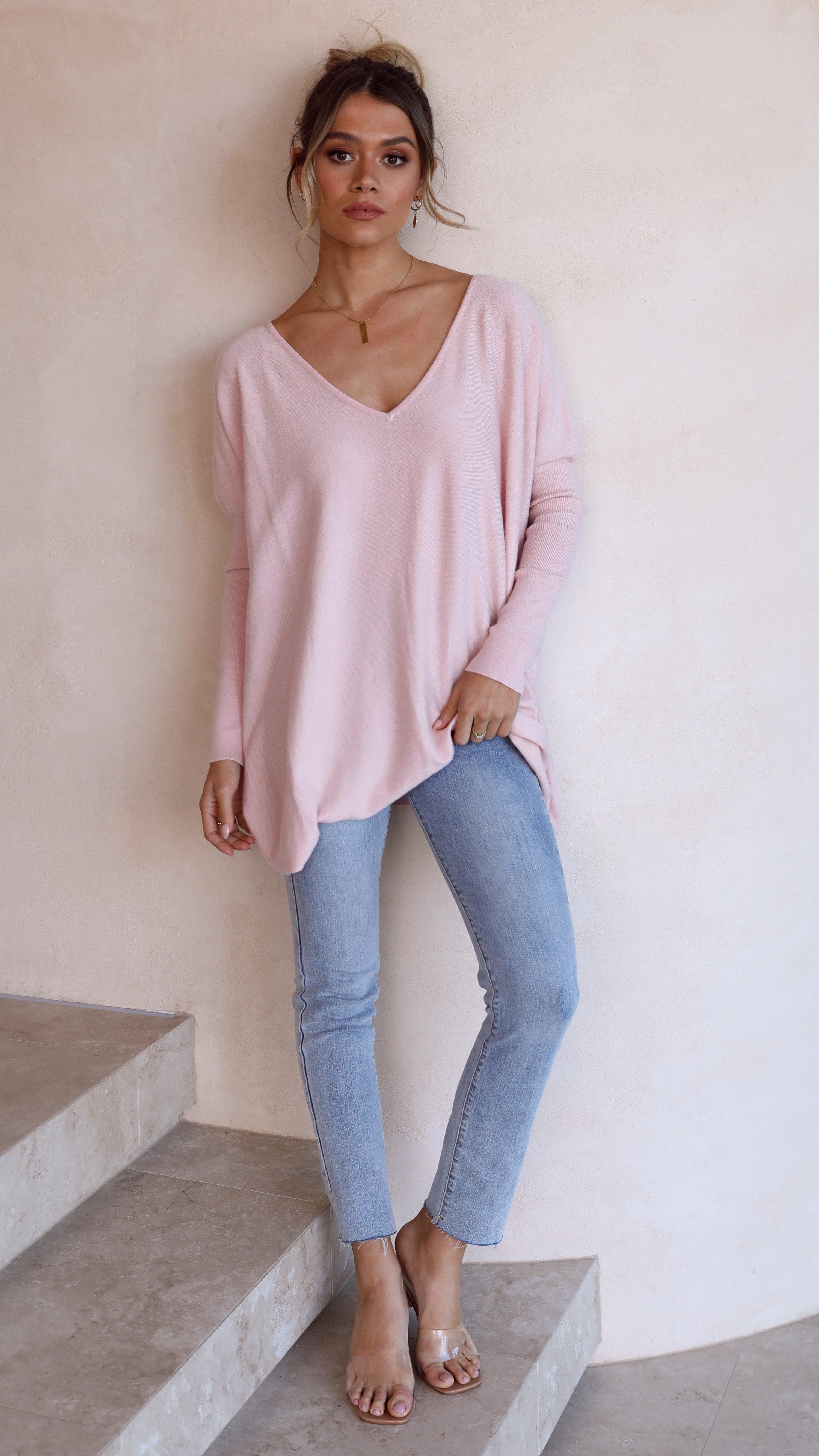 Amalia Knit Top - Blush