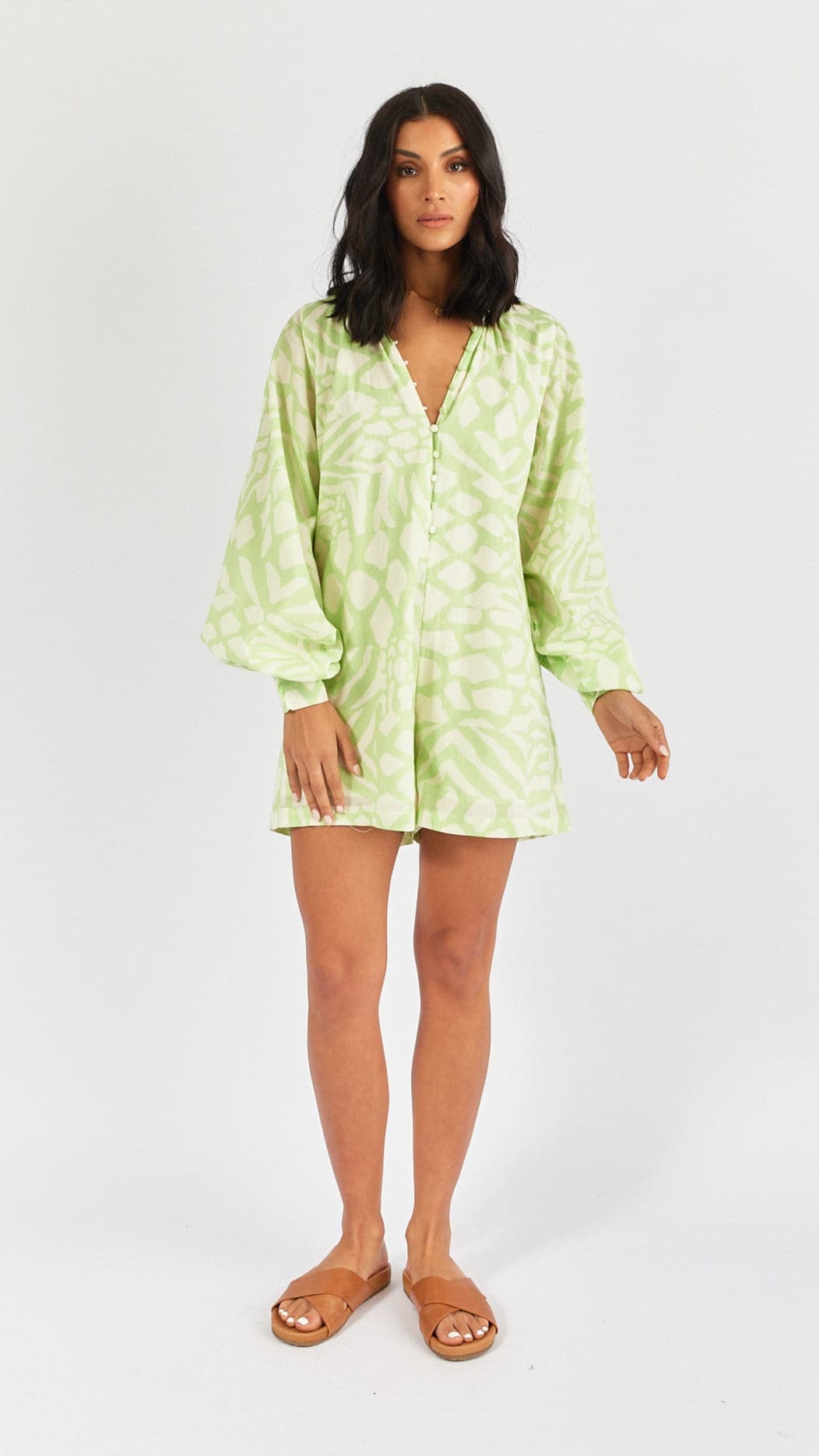 Olga Romper - Isadora Print