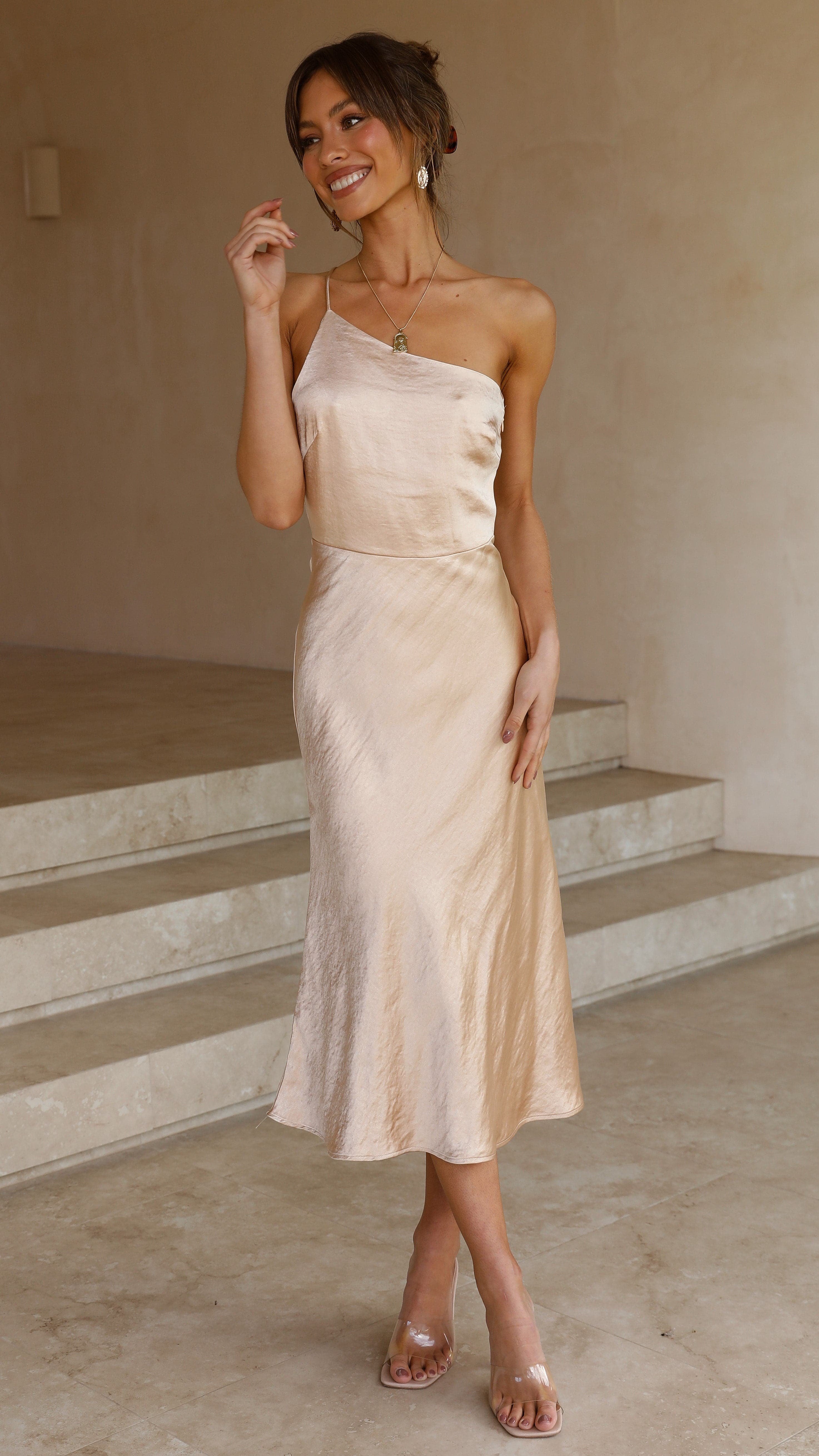 Kimbra Midi Dress - Gold