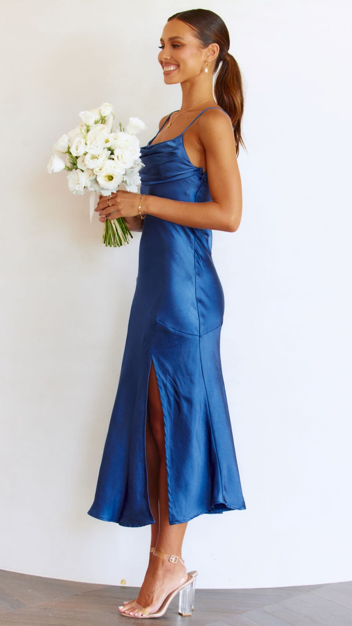 Celina Midi Dress - Navy