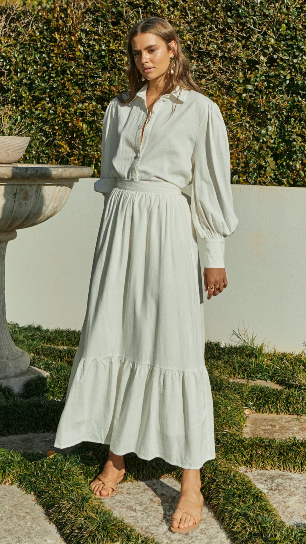 Finley Maxi Skirt - White
