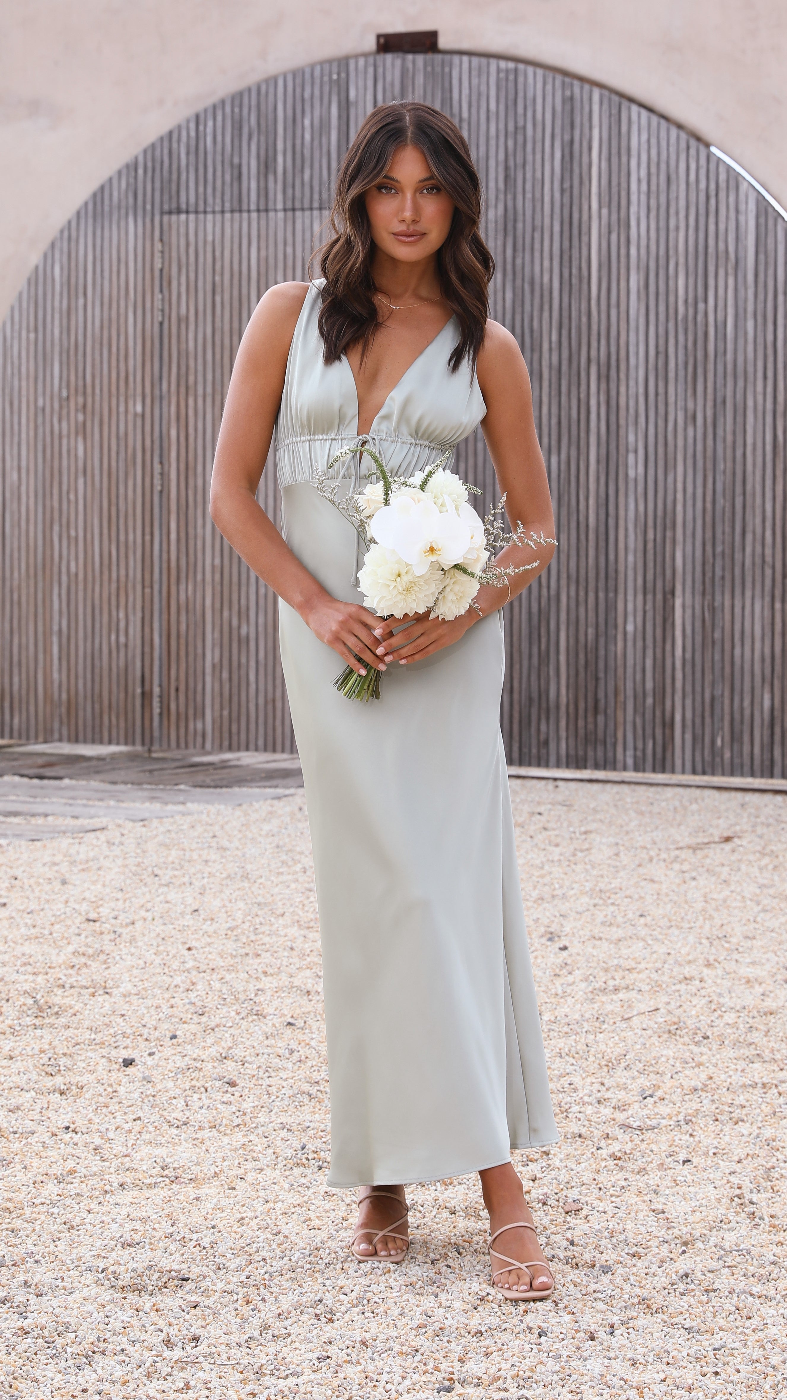 Amber Maxi Dress - Olive