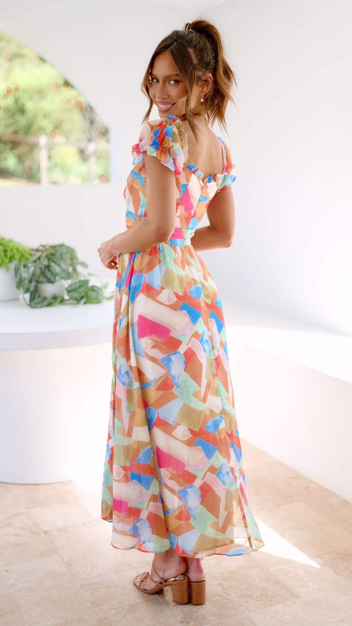 Melissa Maxi Dress - Yellow Multi