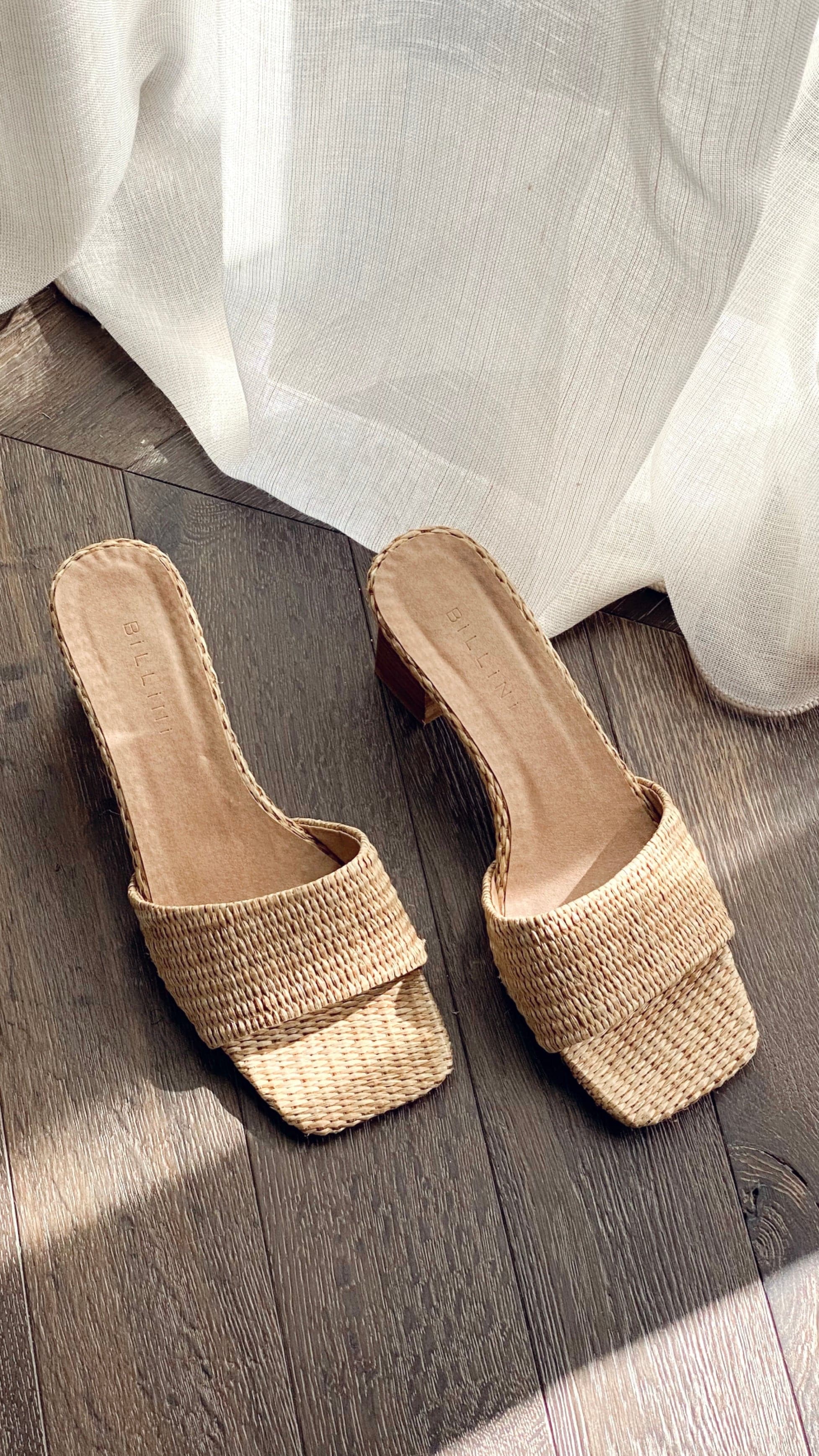 Ukko Heel - Camel Raffia