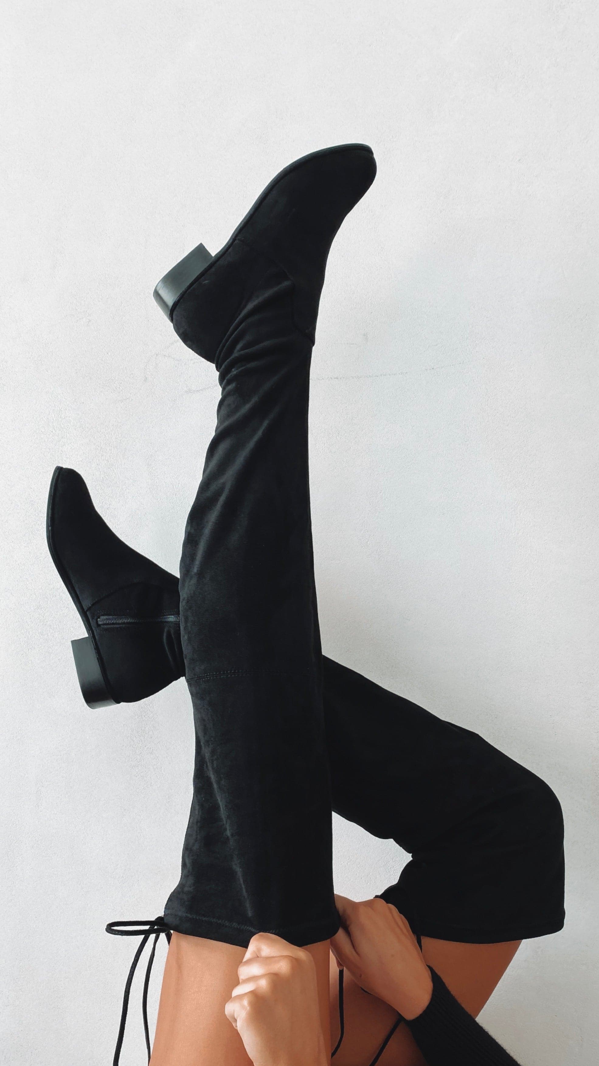 Tango Boots - Black Suede