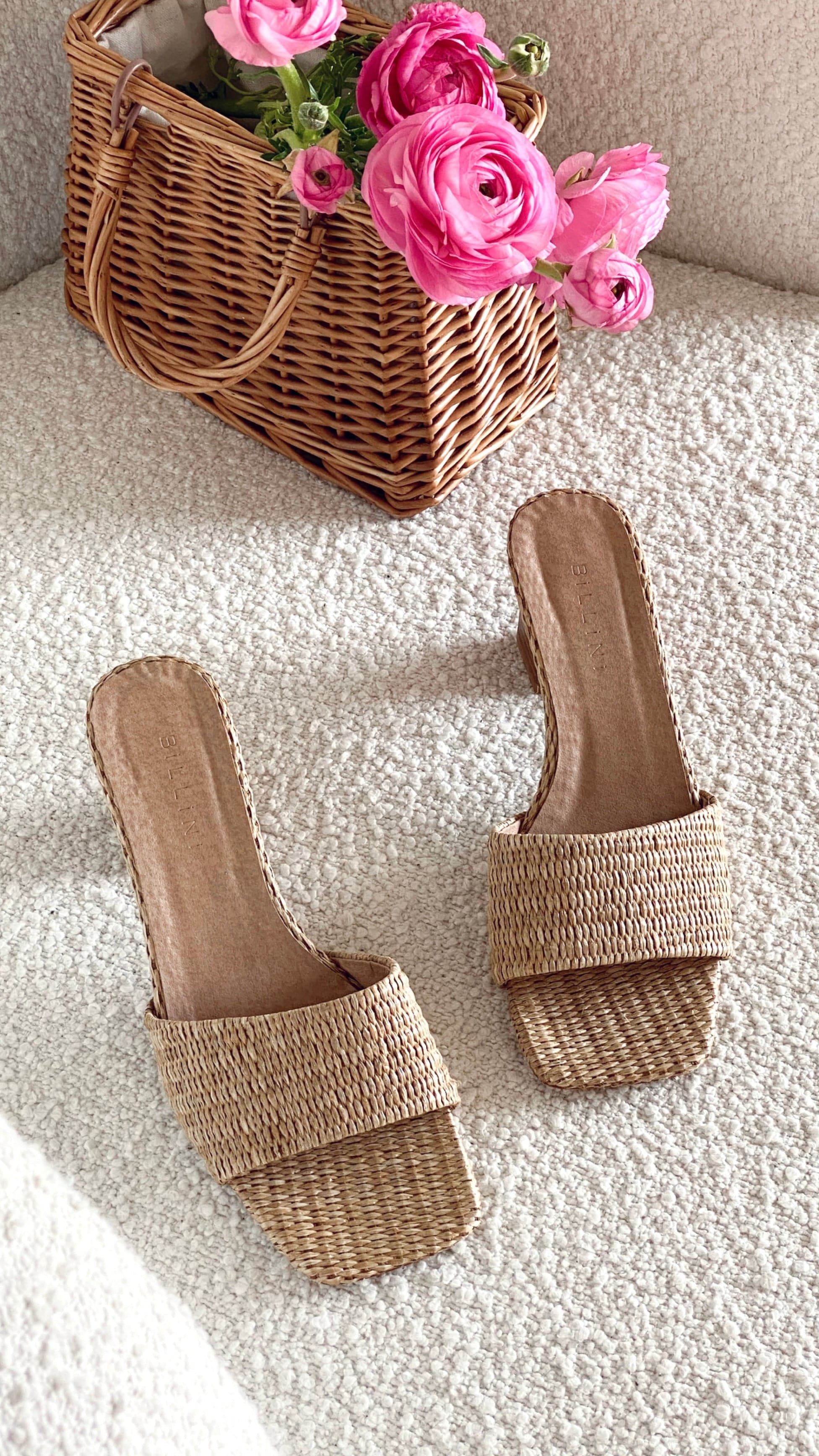 Ukko Heel - Camel Raffia