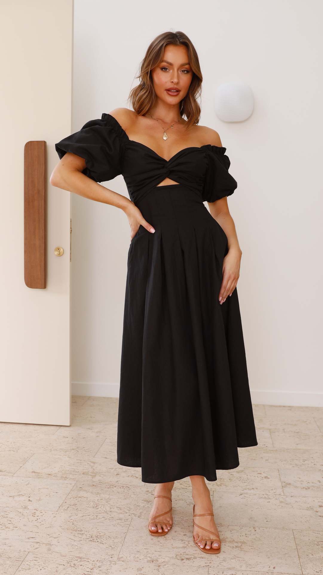 Christina Maxi Dress - Black - lelonys Christina Maxi Dress - Black - lelonys