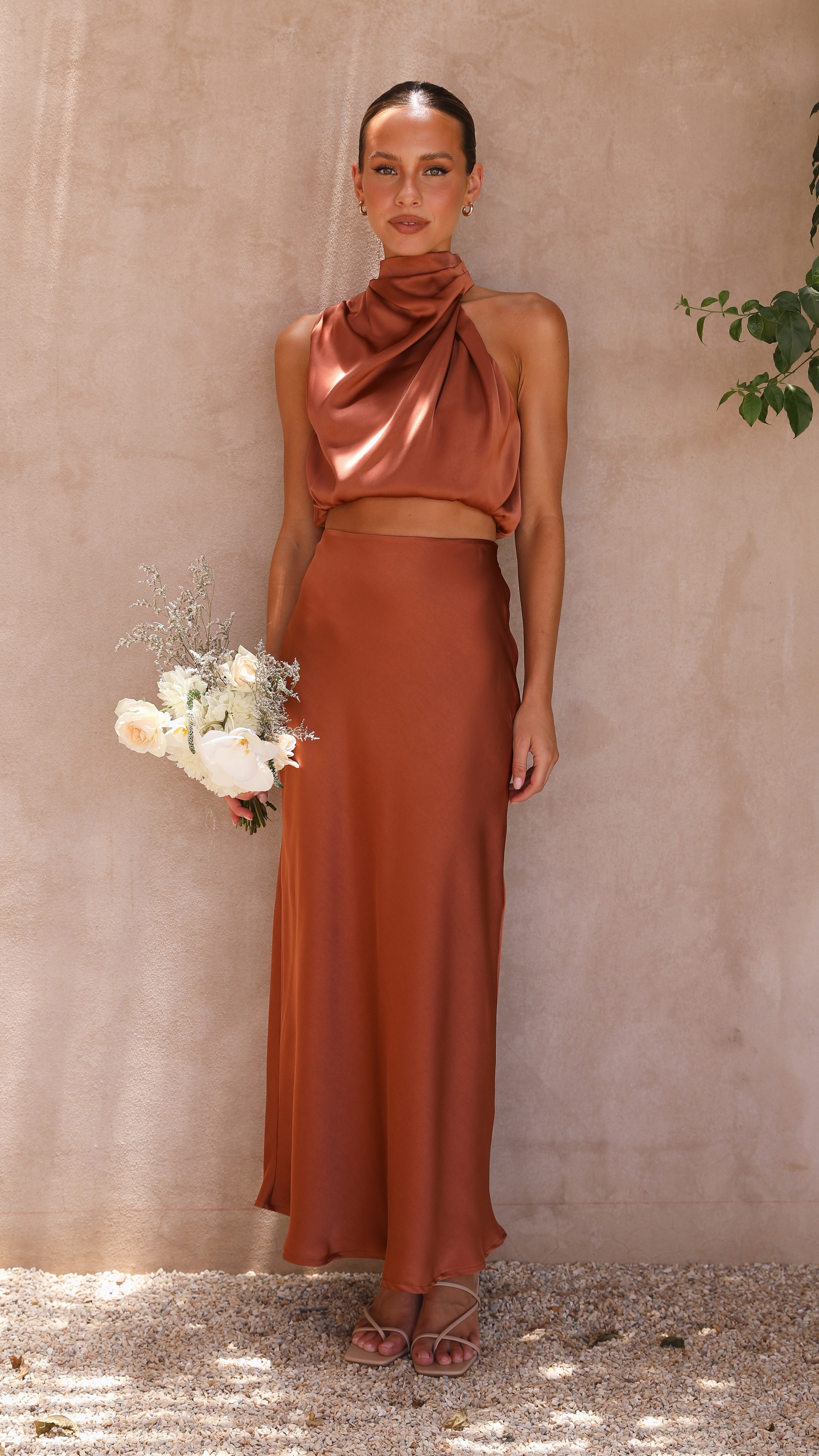 Esther Maxi Skirt - Copper