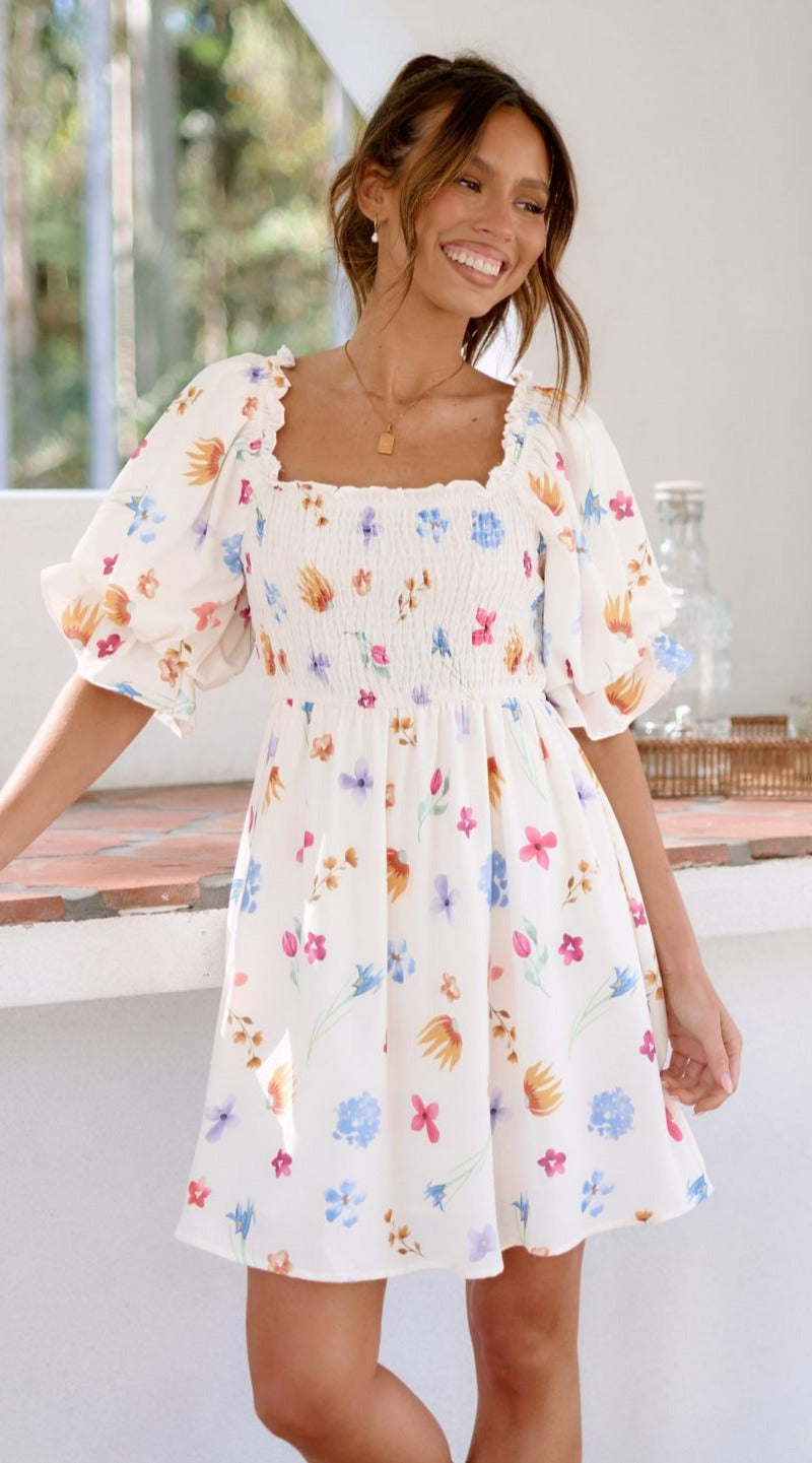 Daphne Mini Dress - Blooms