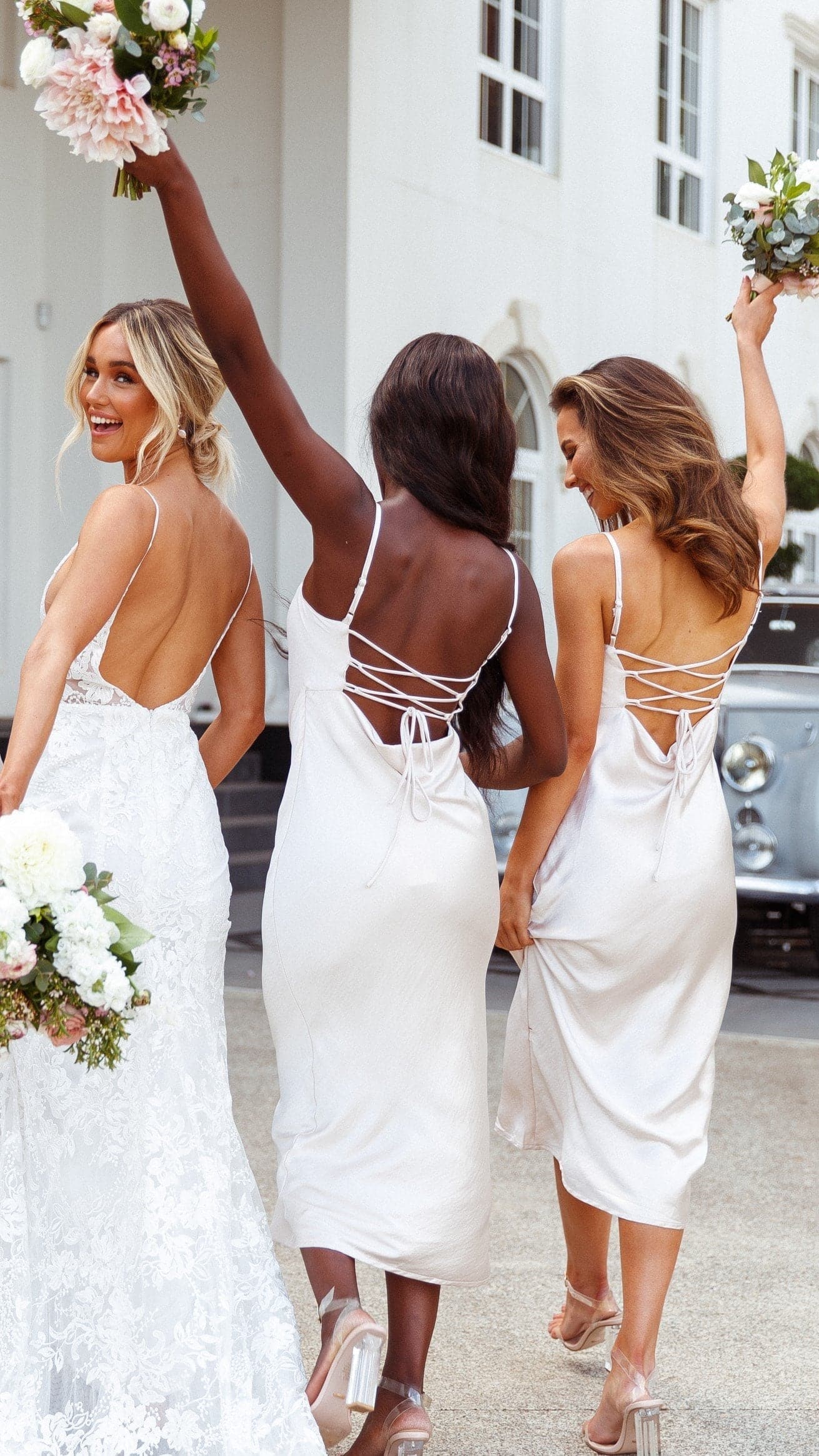 Keira Midi Dress - Pearl