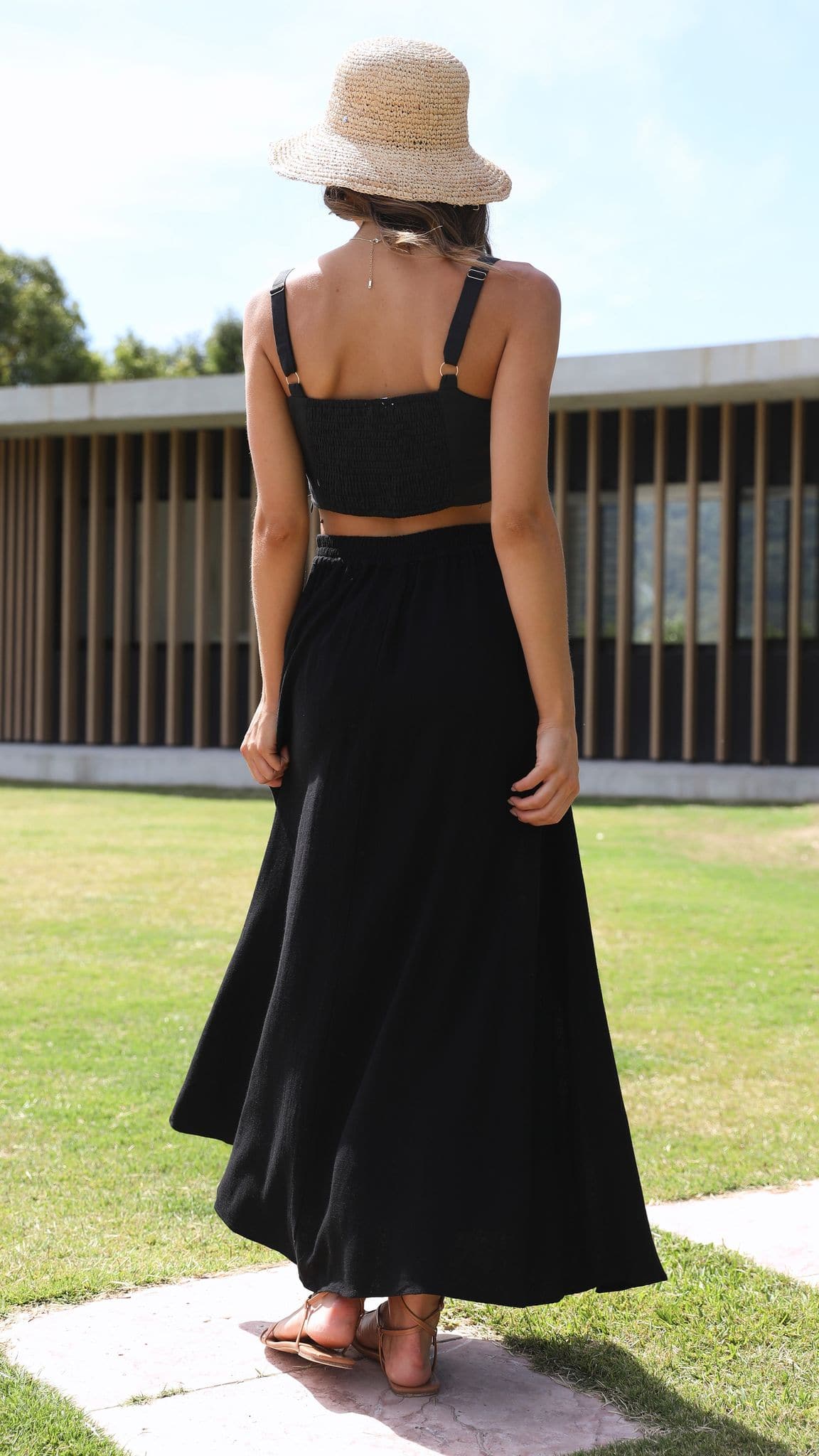 Hallie Maxi Skirt - Black