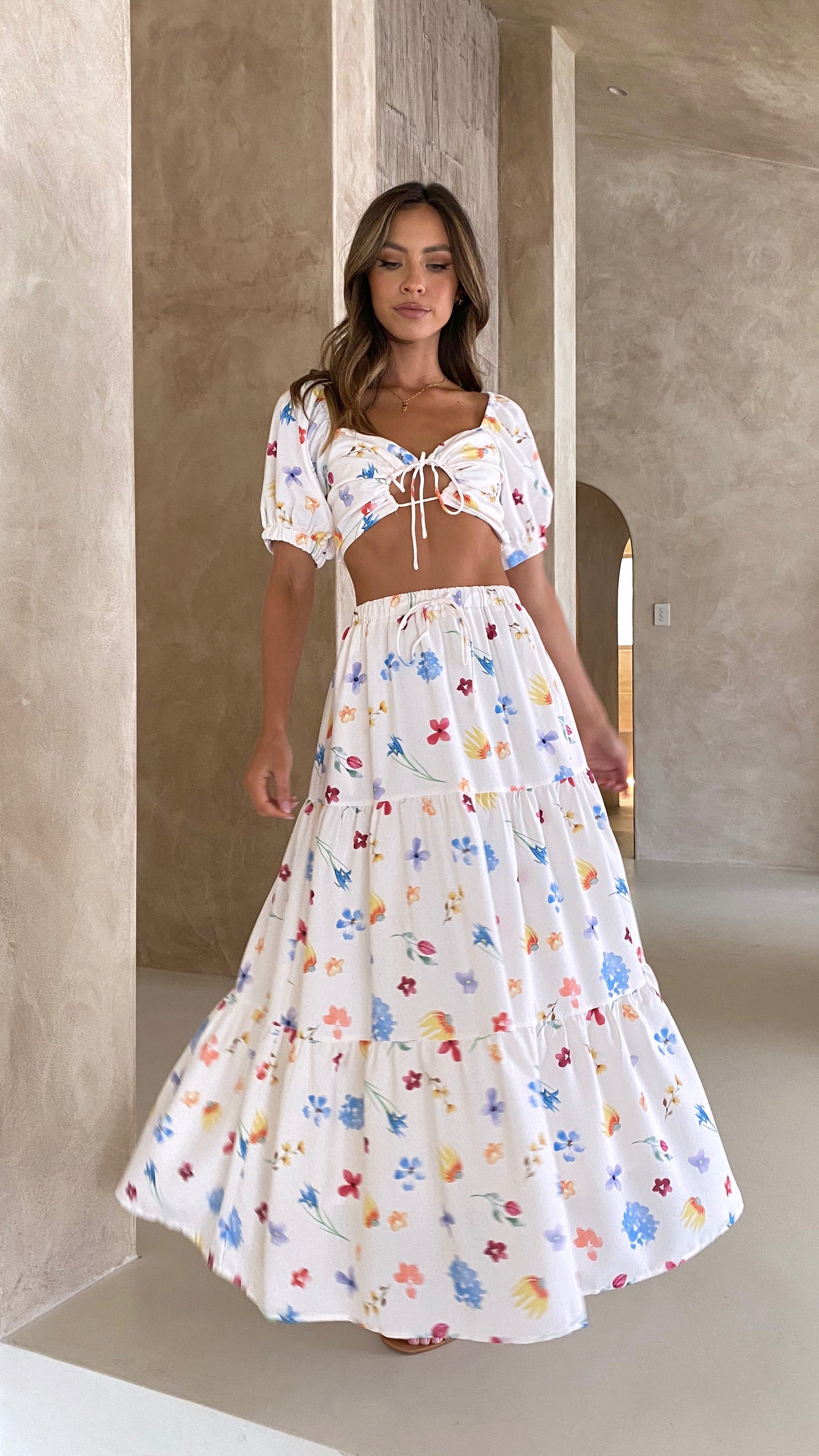 Jasmine Crop Top - Blooms