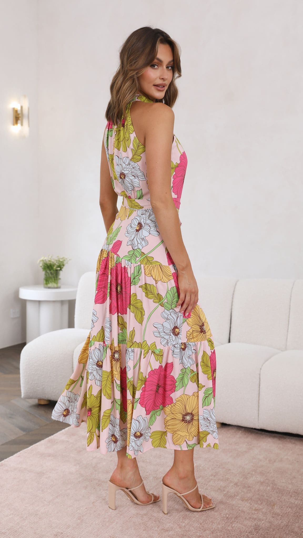 Calueleah Maxi Dress - Pink Floral