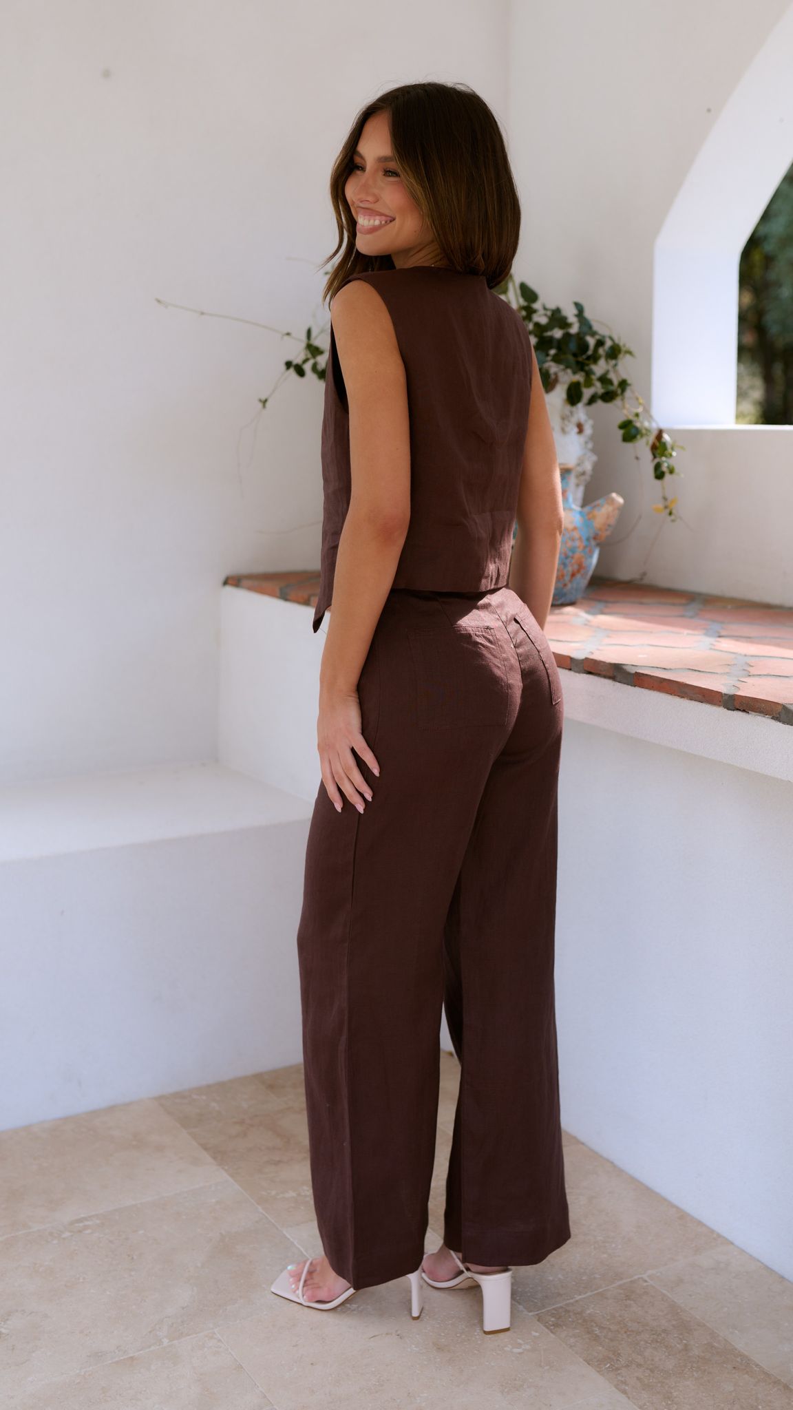 Tillie Vest - Chocolate