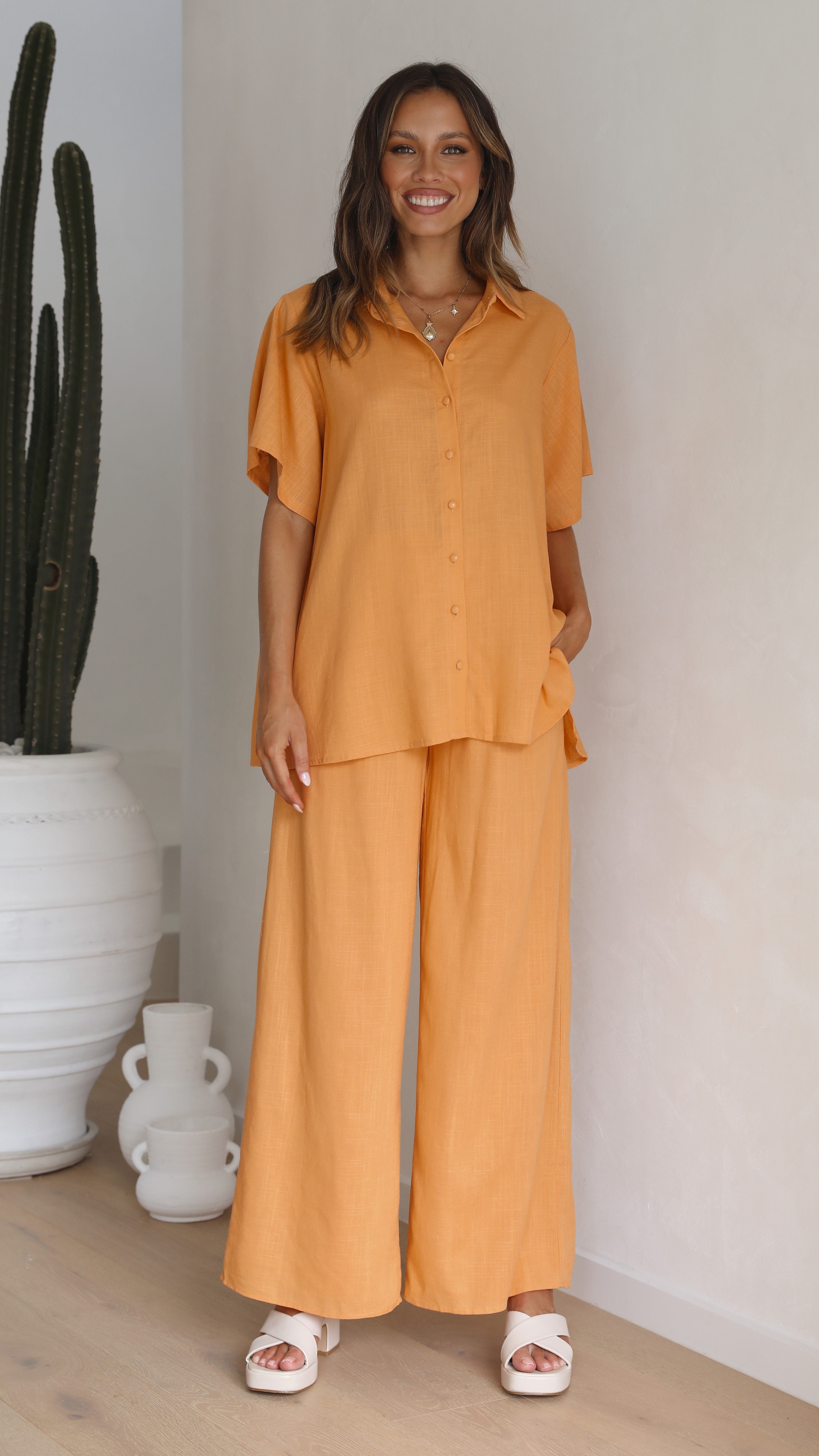 Natalie Pants - Sunset Orange