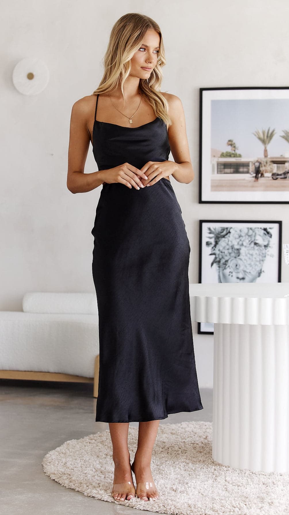 Sloan Midi Dress - Black