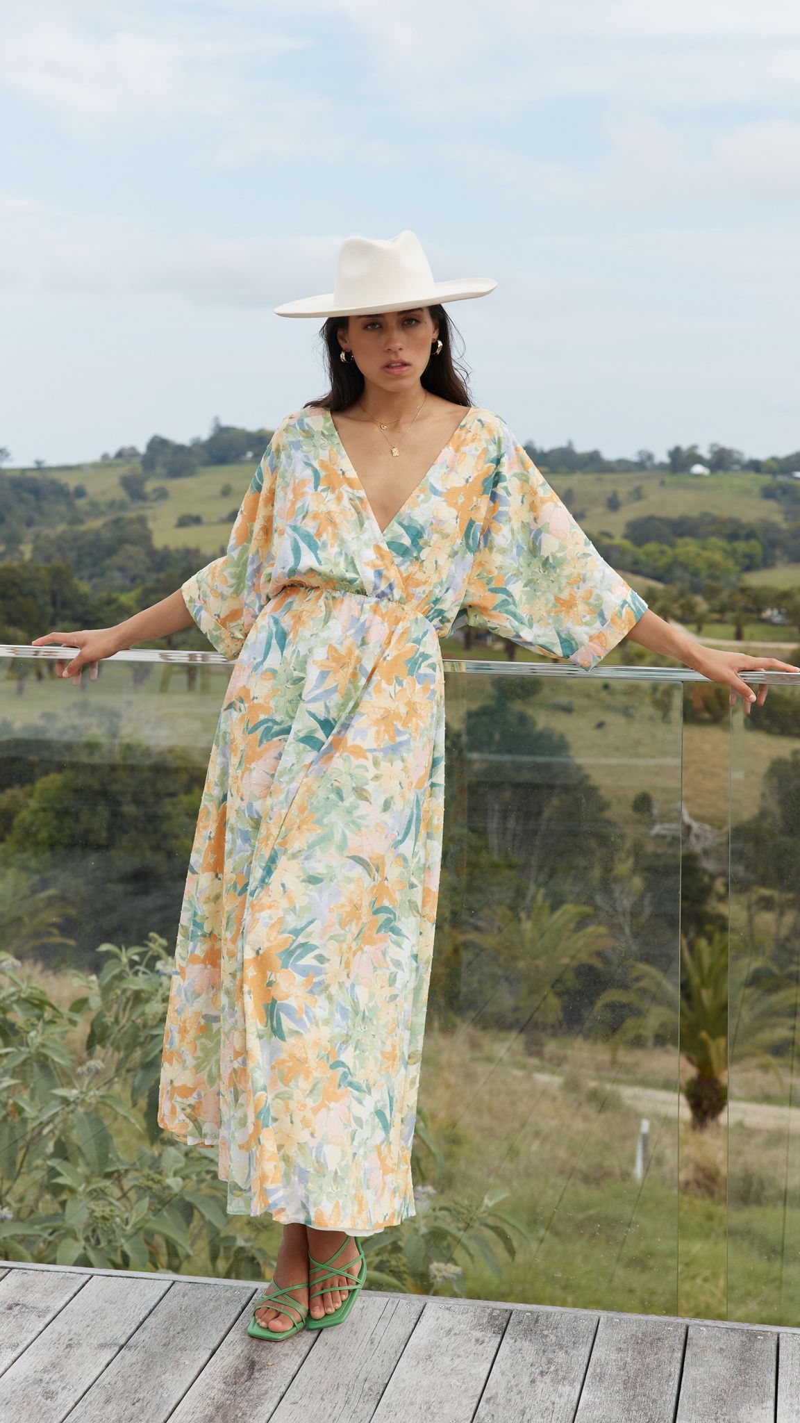 Marcy Maxi Dress - Wildflowers Print