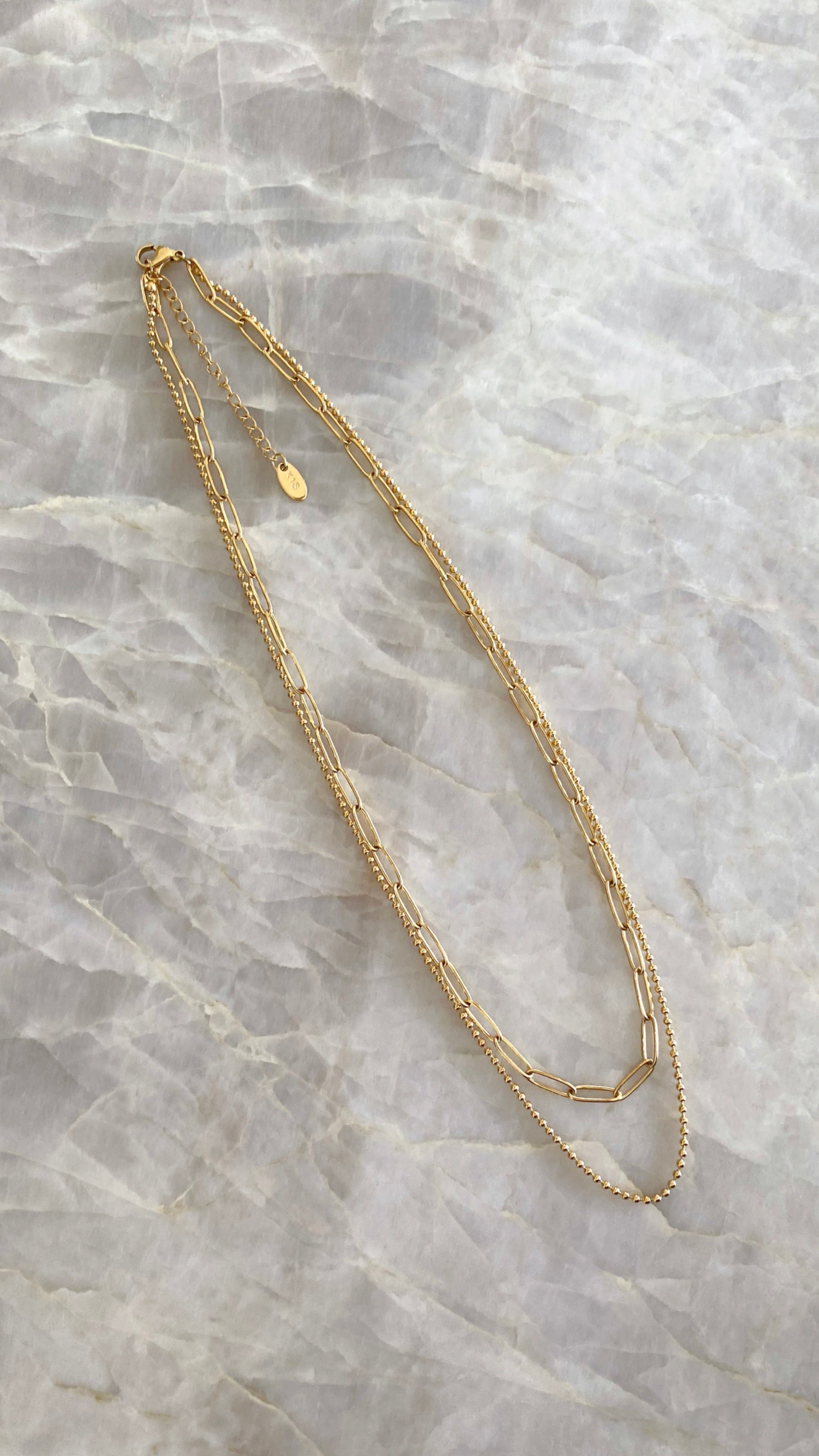 Dani Chain Necklace Set - Gold