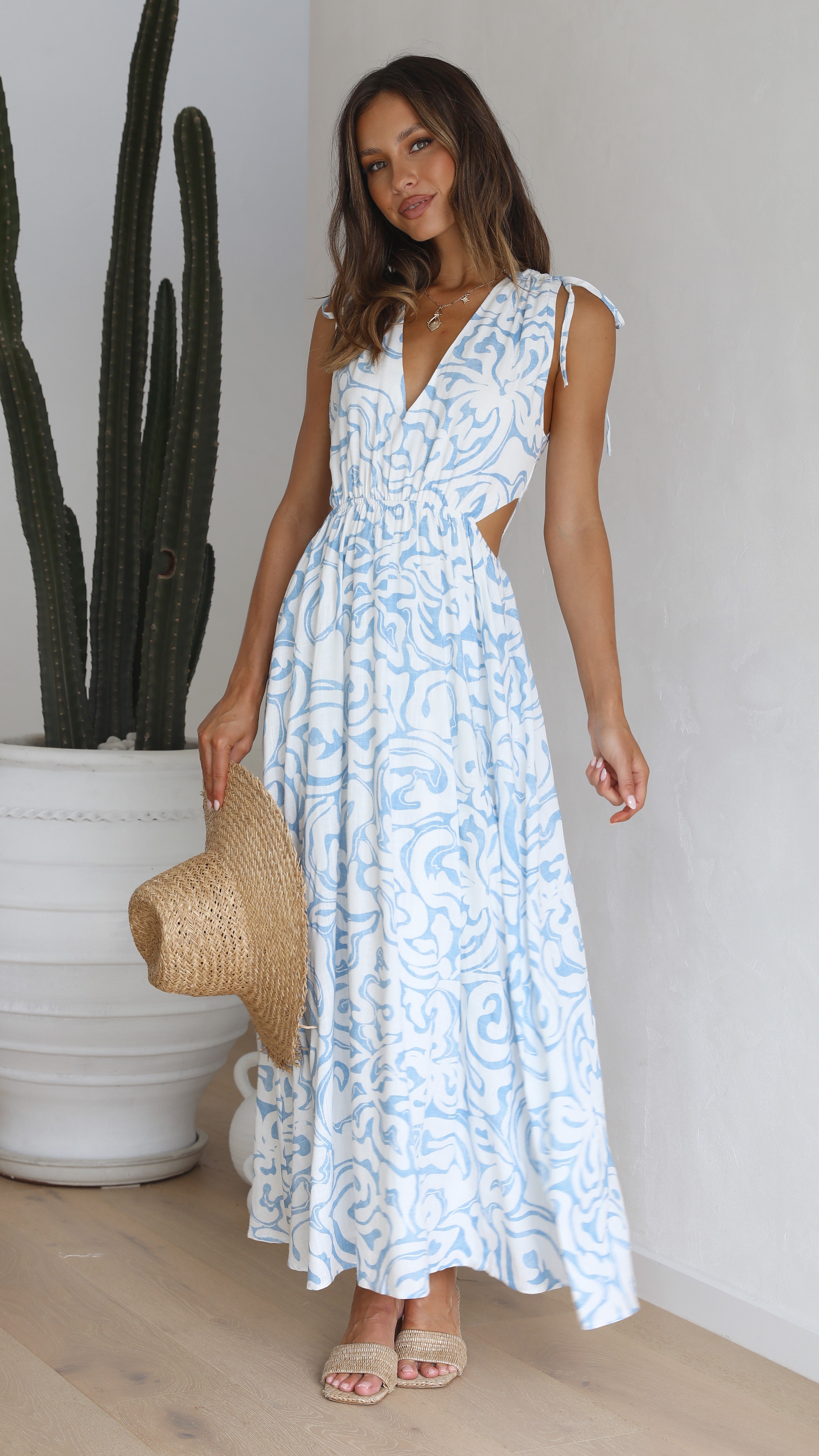 Dana Maxi Dress - Thalassa Print