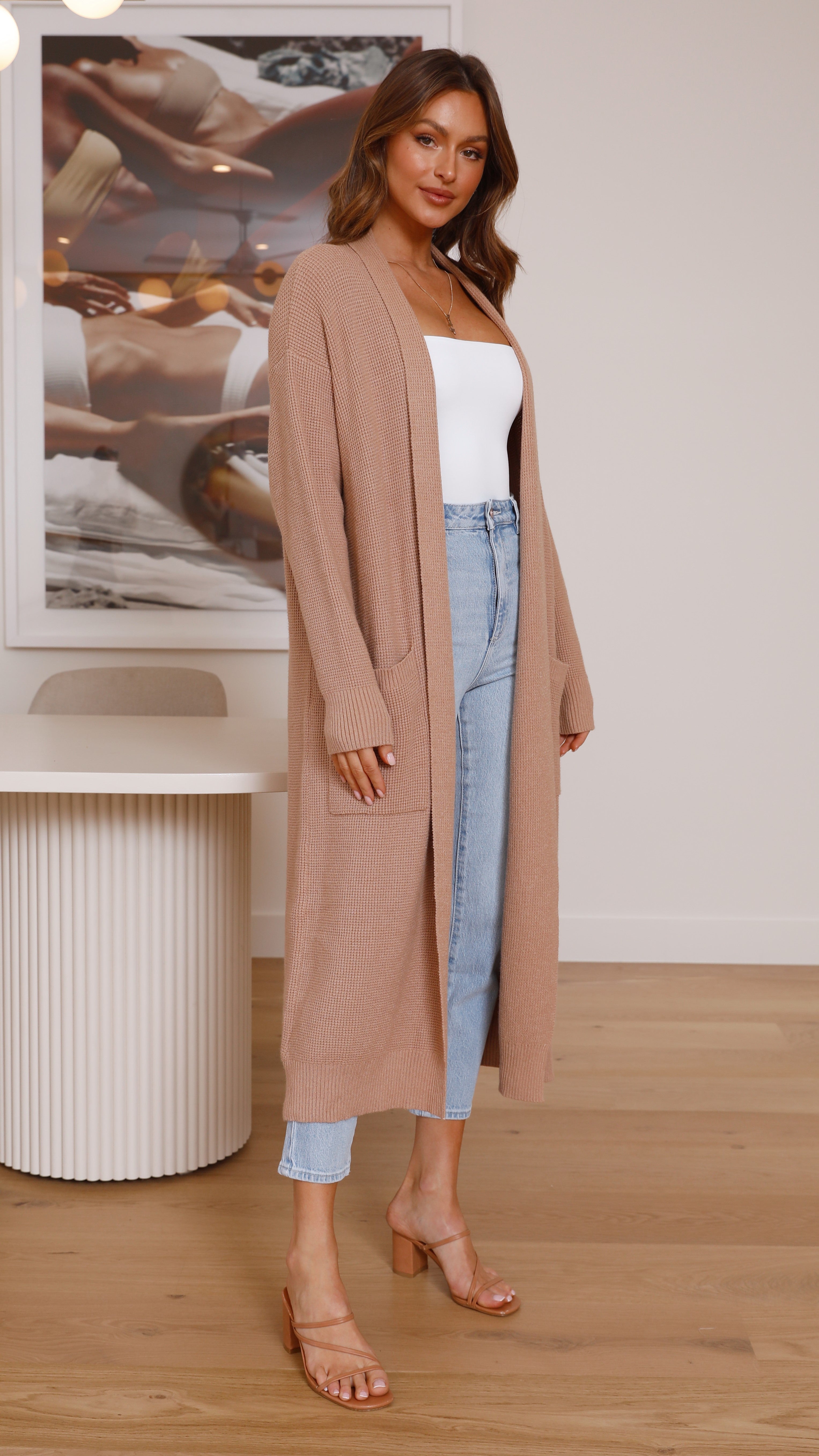 Nadine Cardigan - Tan