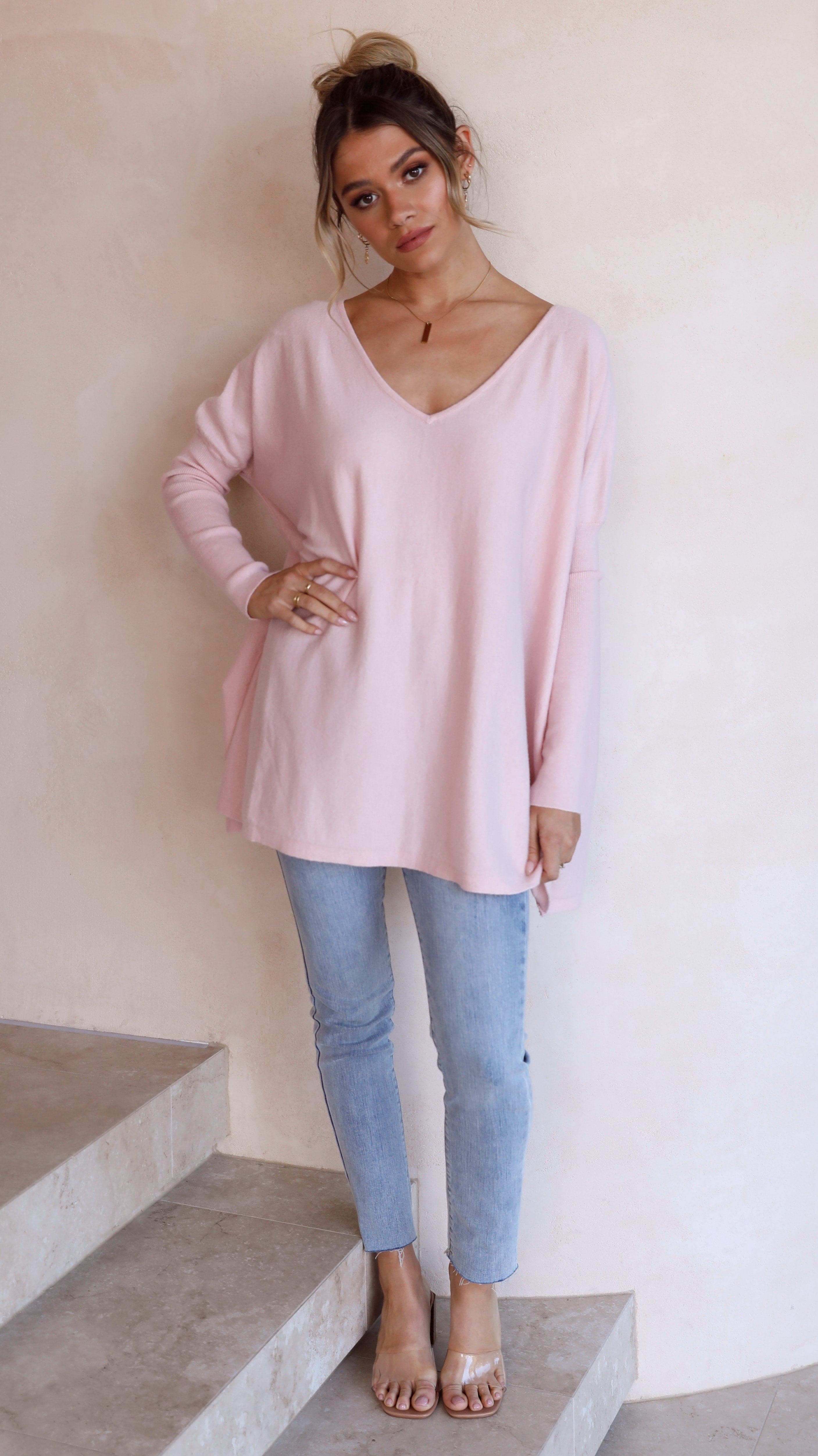 Amalia Knit Top - Blush