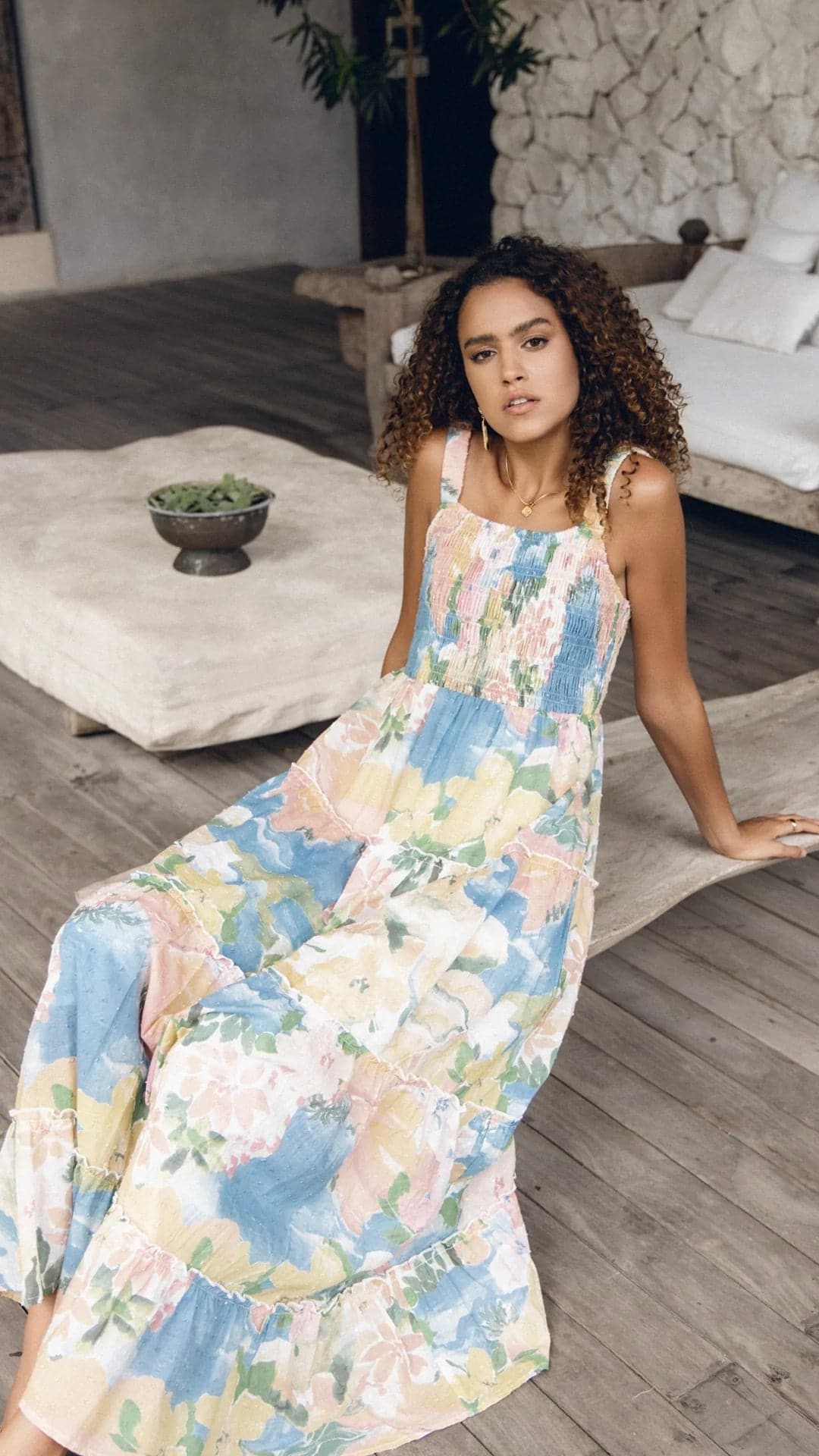 Ashlyn Maxi Dress - Kailani Print
