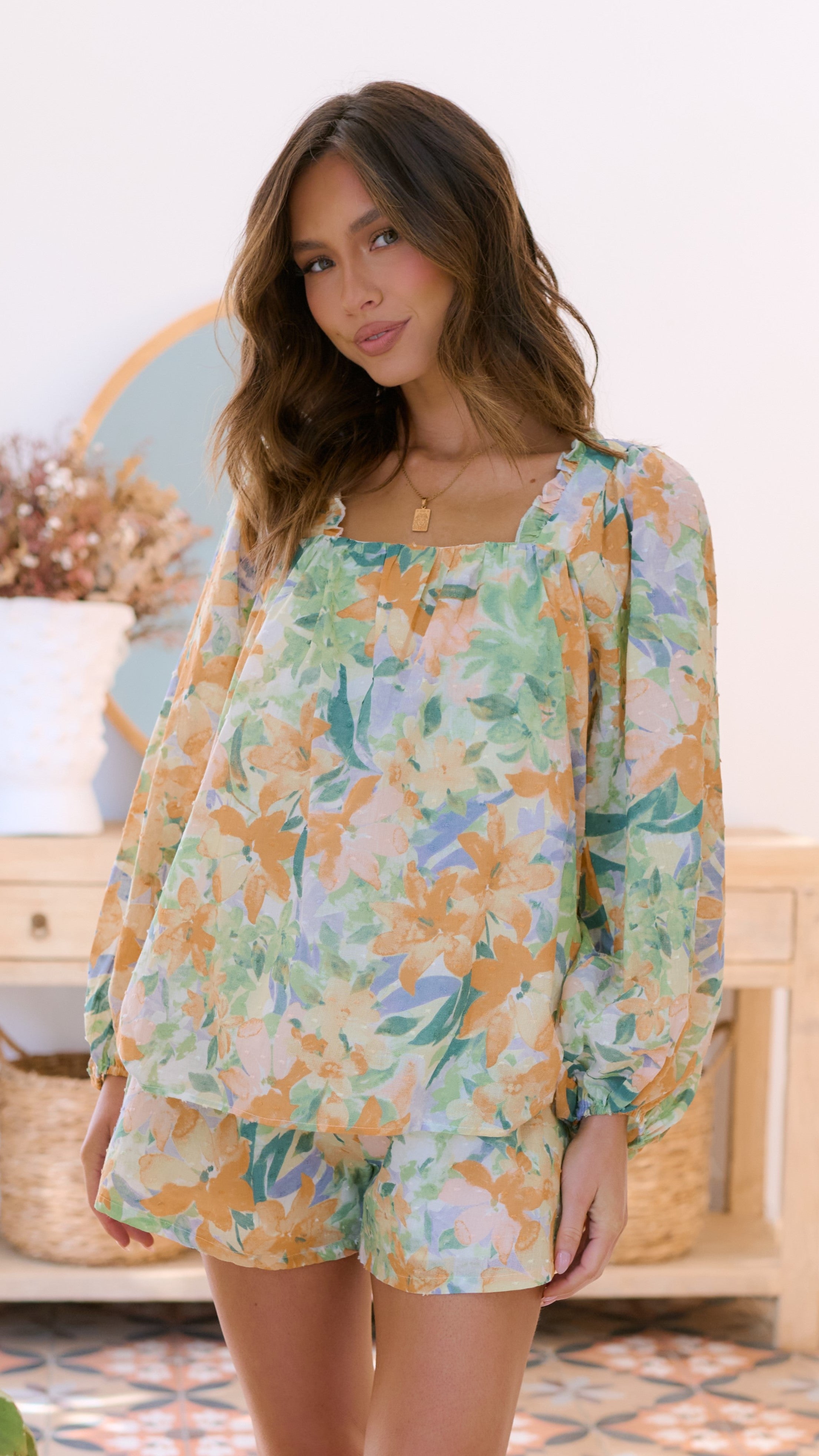Camila Top - Wildflower Print
