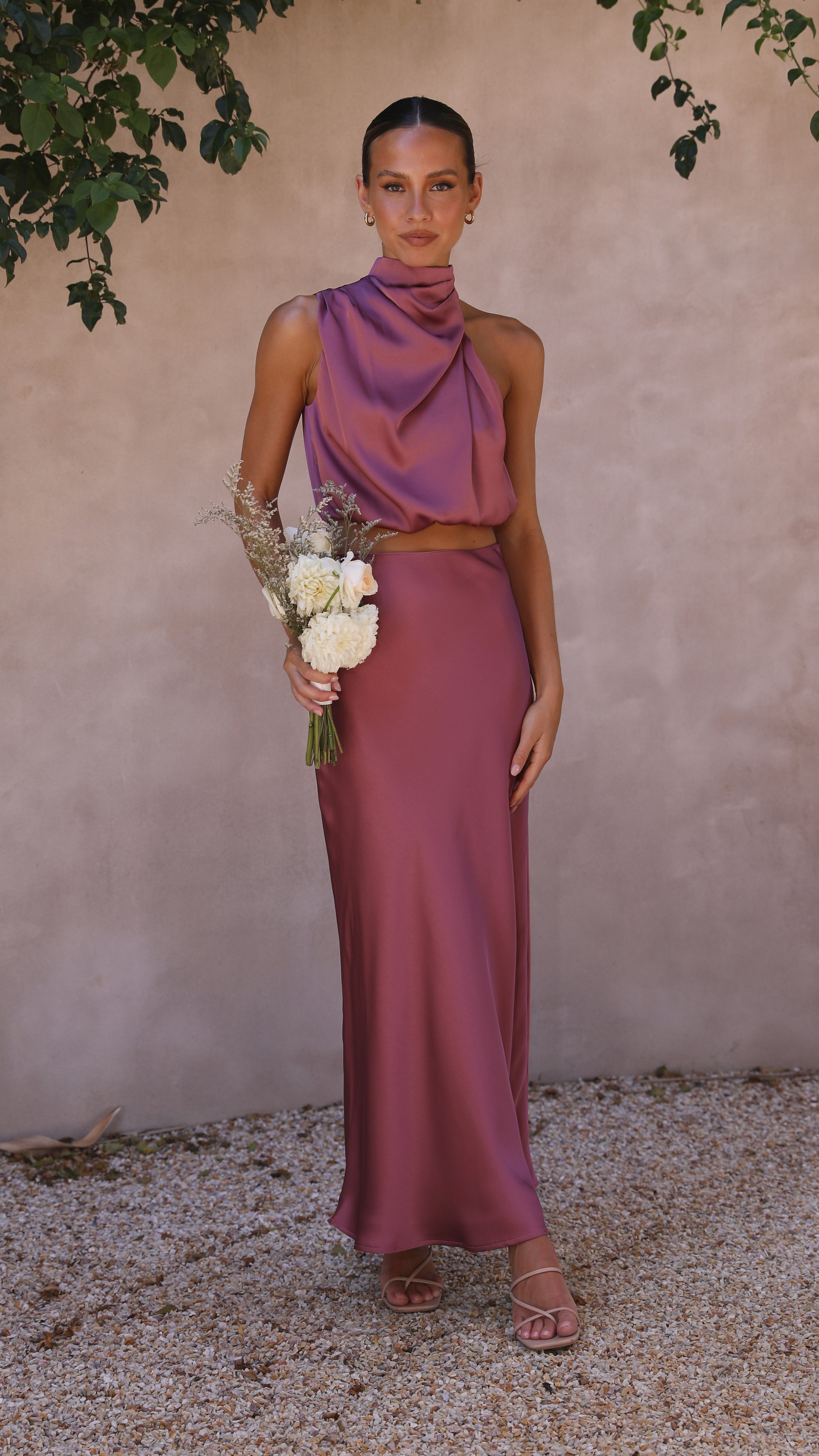 Esther Maxi Skirt - Plum
