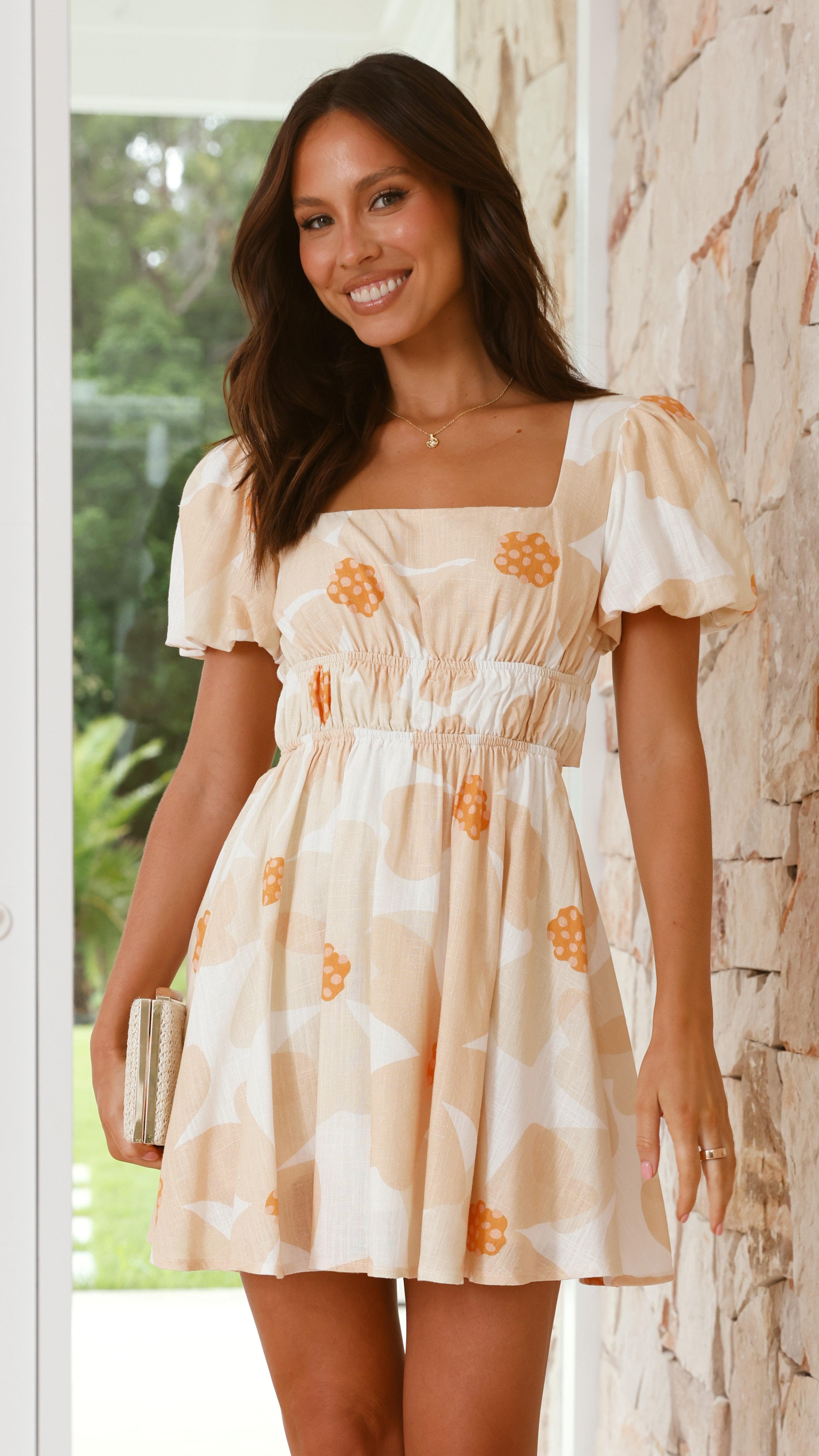 Mabel Mini Dress- Buttercup Floral