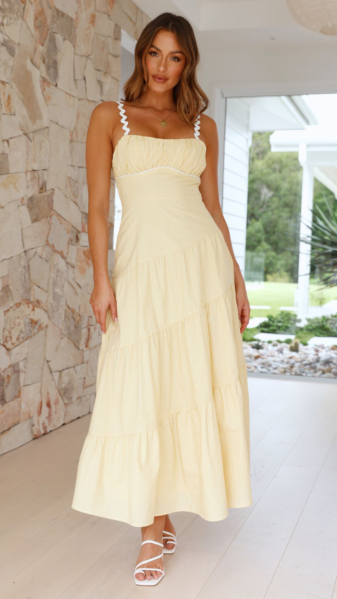 Carlita Maxi Dress - Yellow