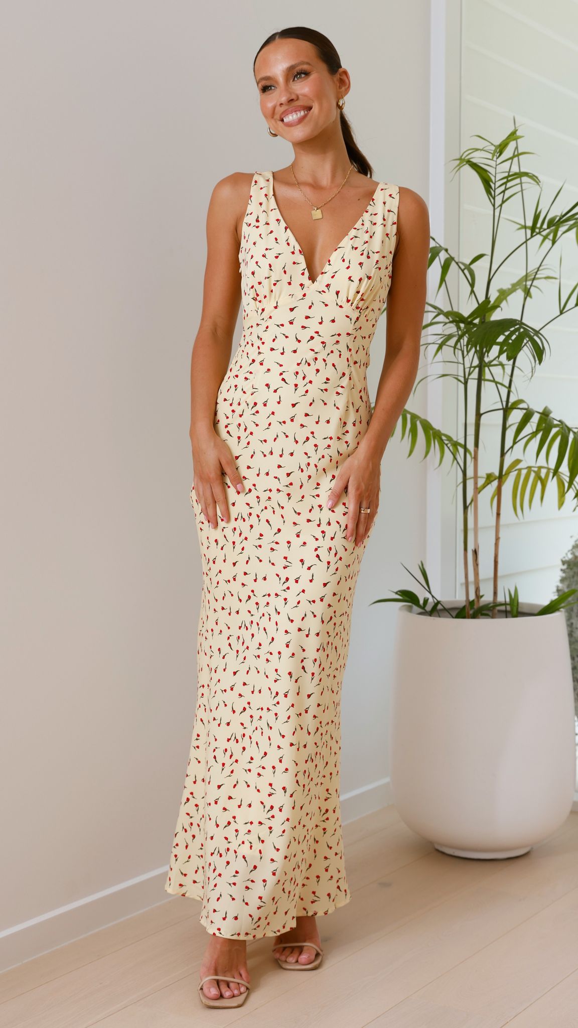 Saniah Maxi Dress - Yellow Rose