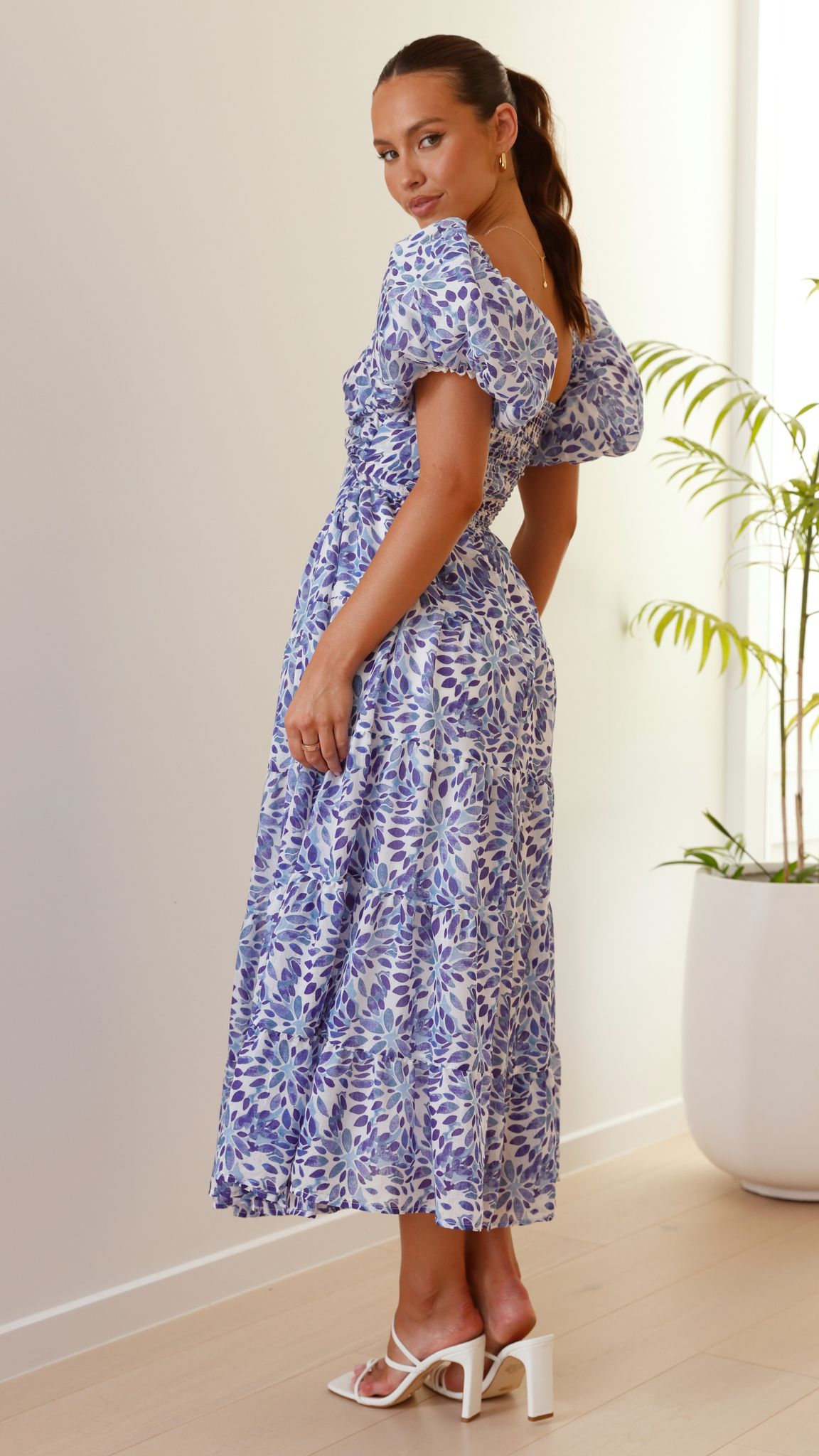 Balthazar Maxi Dress - Blue Floral