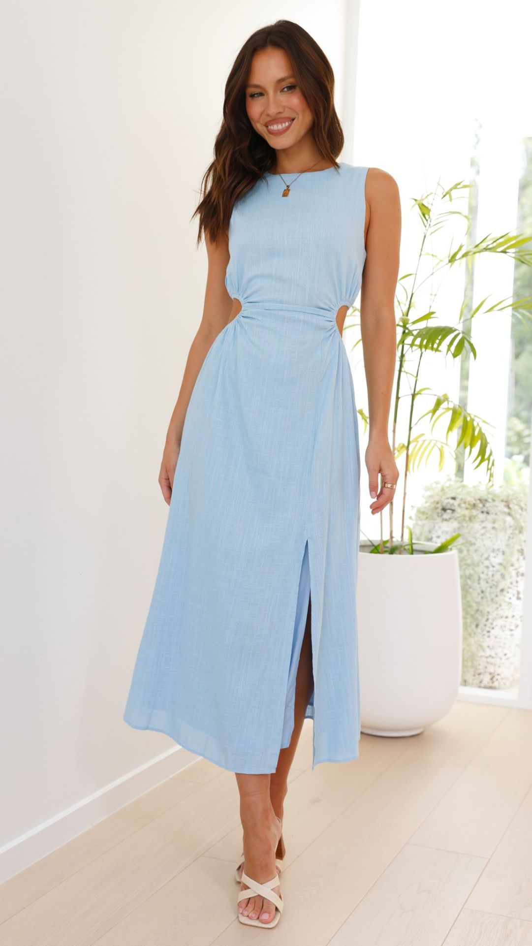 jamila midi dress Jamila | PLUM Scoop-Neck Midi Dress