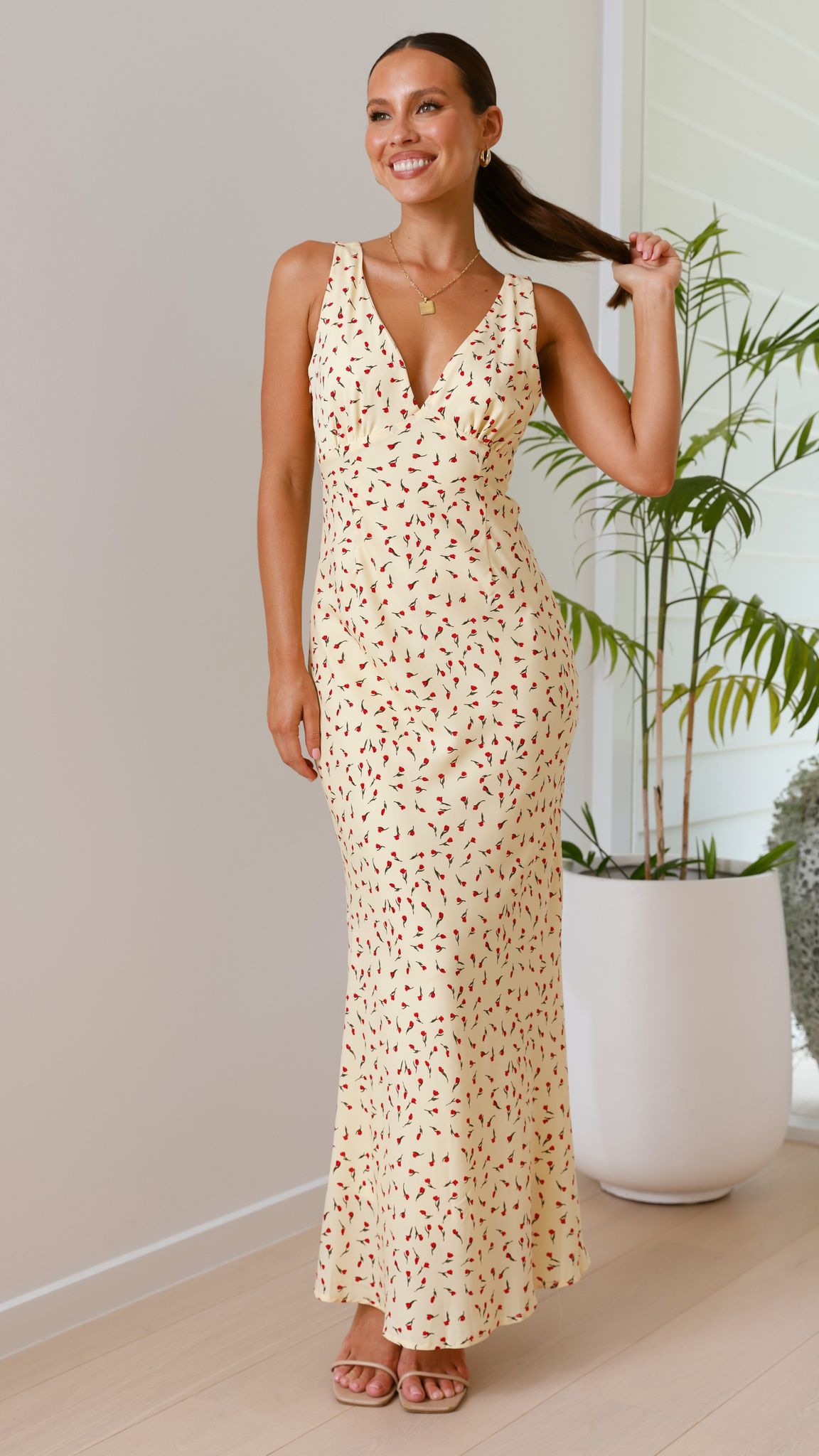 Saniah Maxi Dress - Yellow Rose