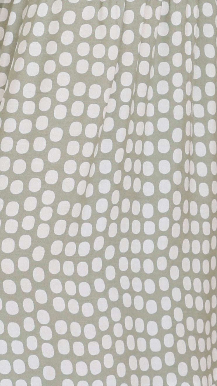 Mandi Maxi Dress - Sage Print