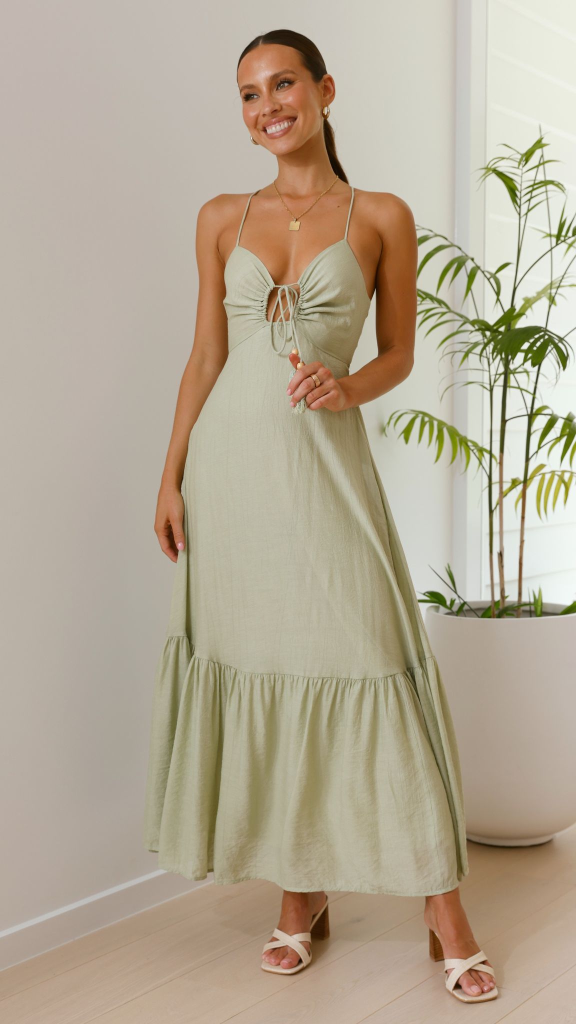 Dabney Maxi Dress - Sage