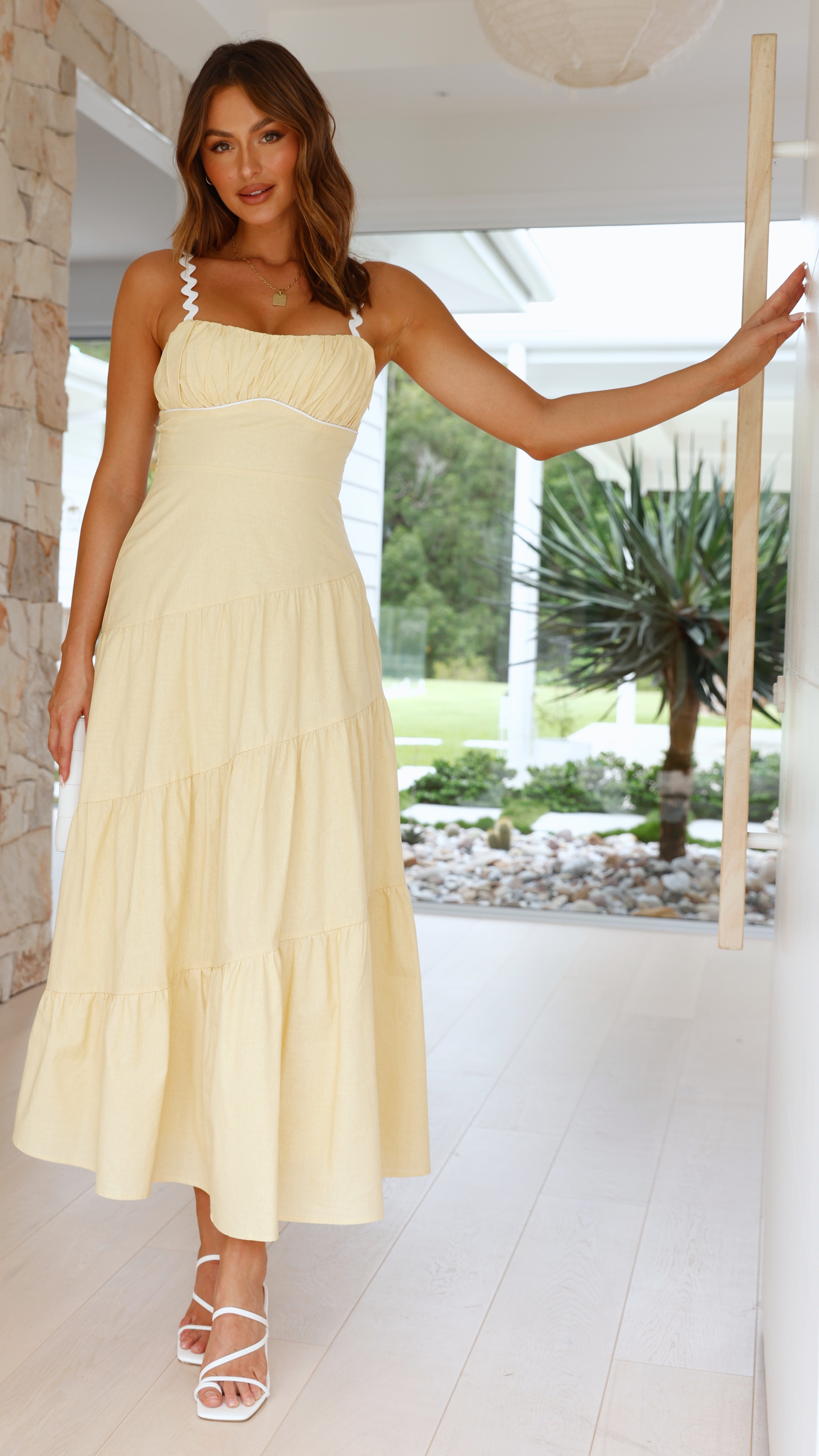 Carlita Maxi Dress - Yellow