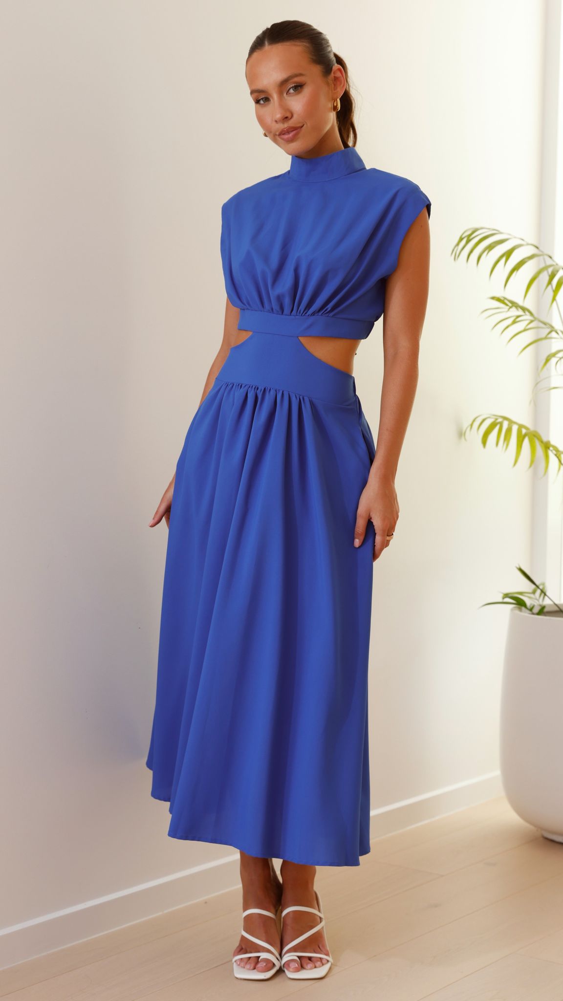 Maddison Midi Dress - Blue