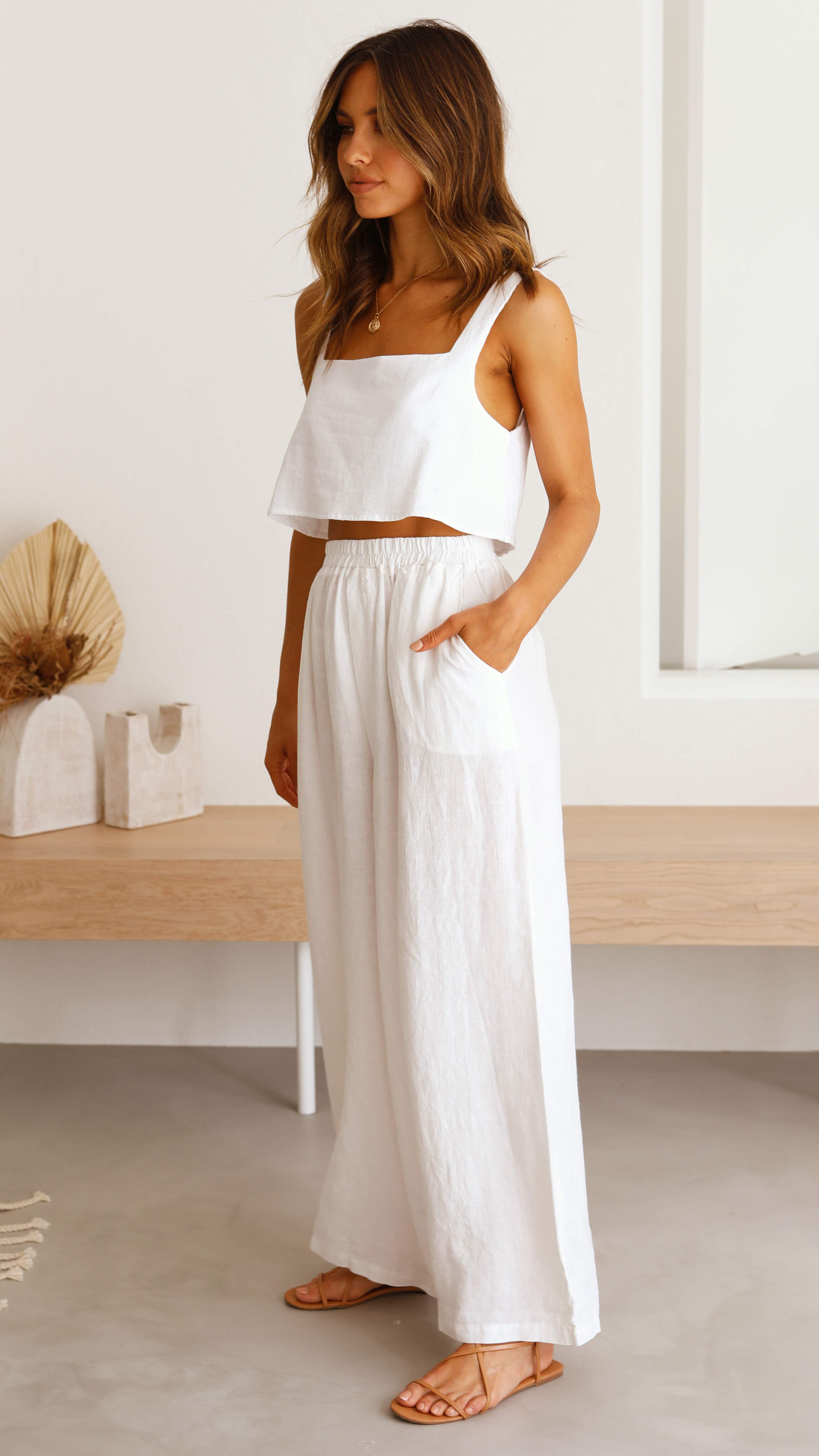 Oceana Pants - White