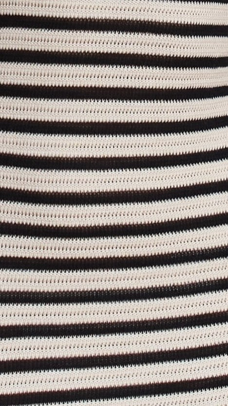 Cherie Knit Maxi Dress - Sand / Black