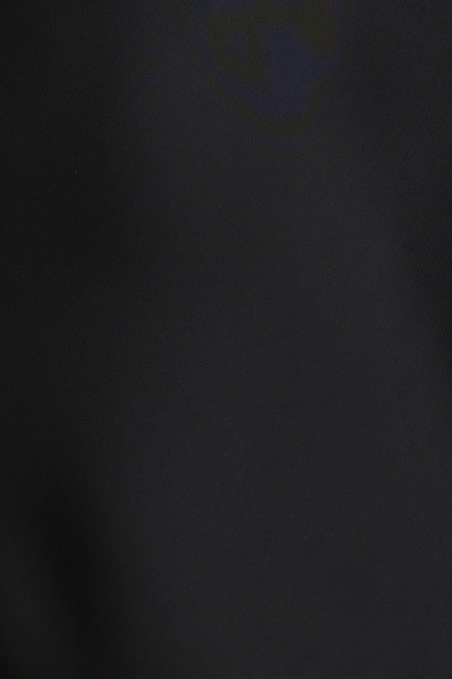 Easy Style Satin Mini Dress Black