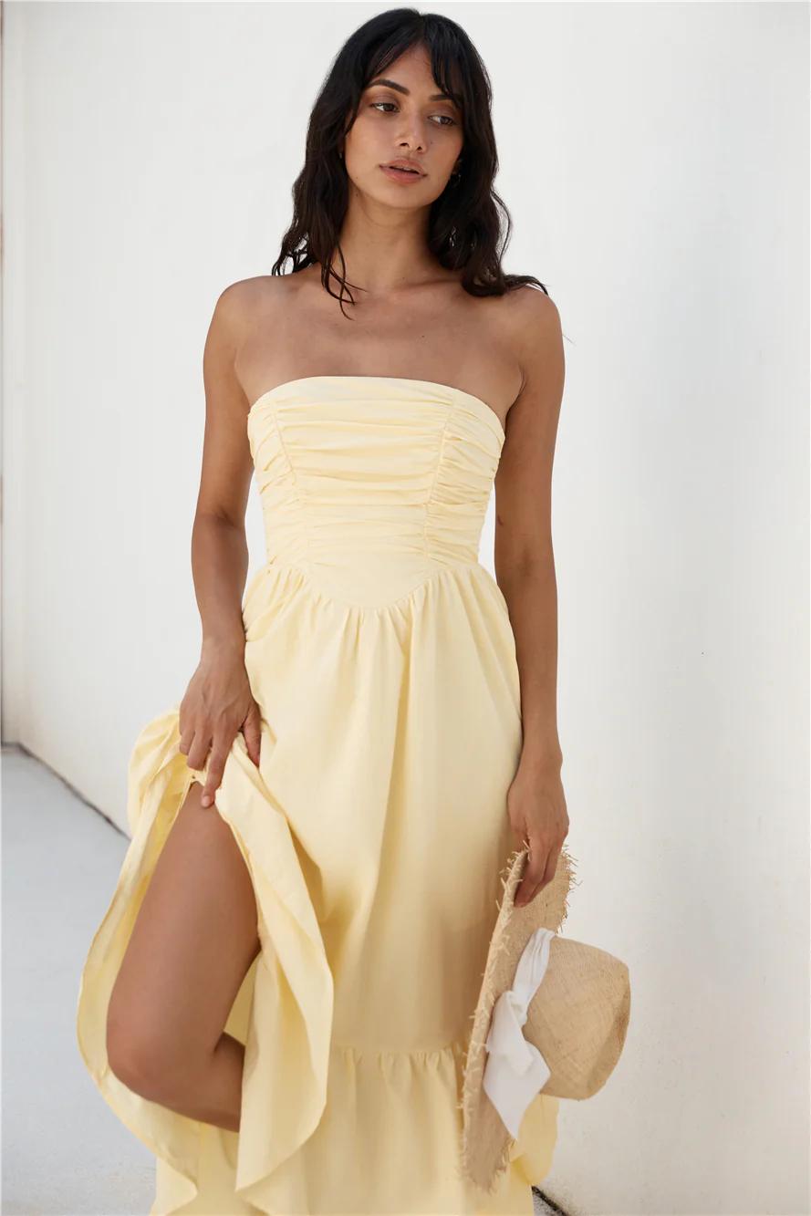 Love In The Summer Maxi Dress Yellow