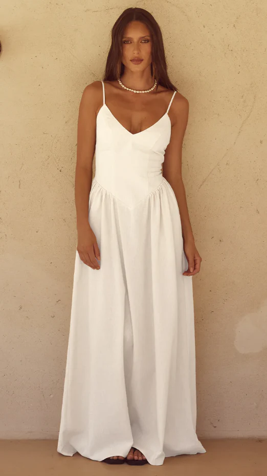 Zephy Maxi Dress - White