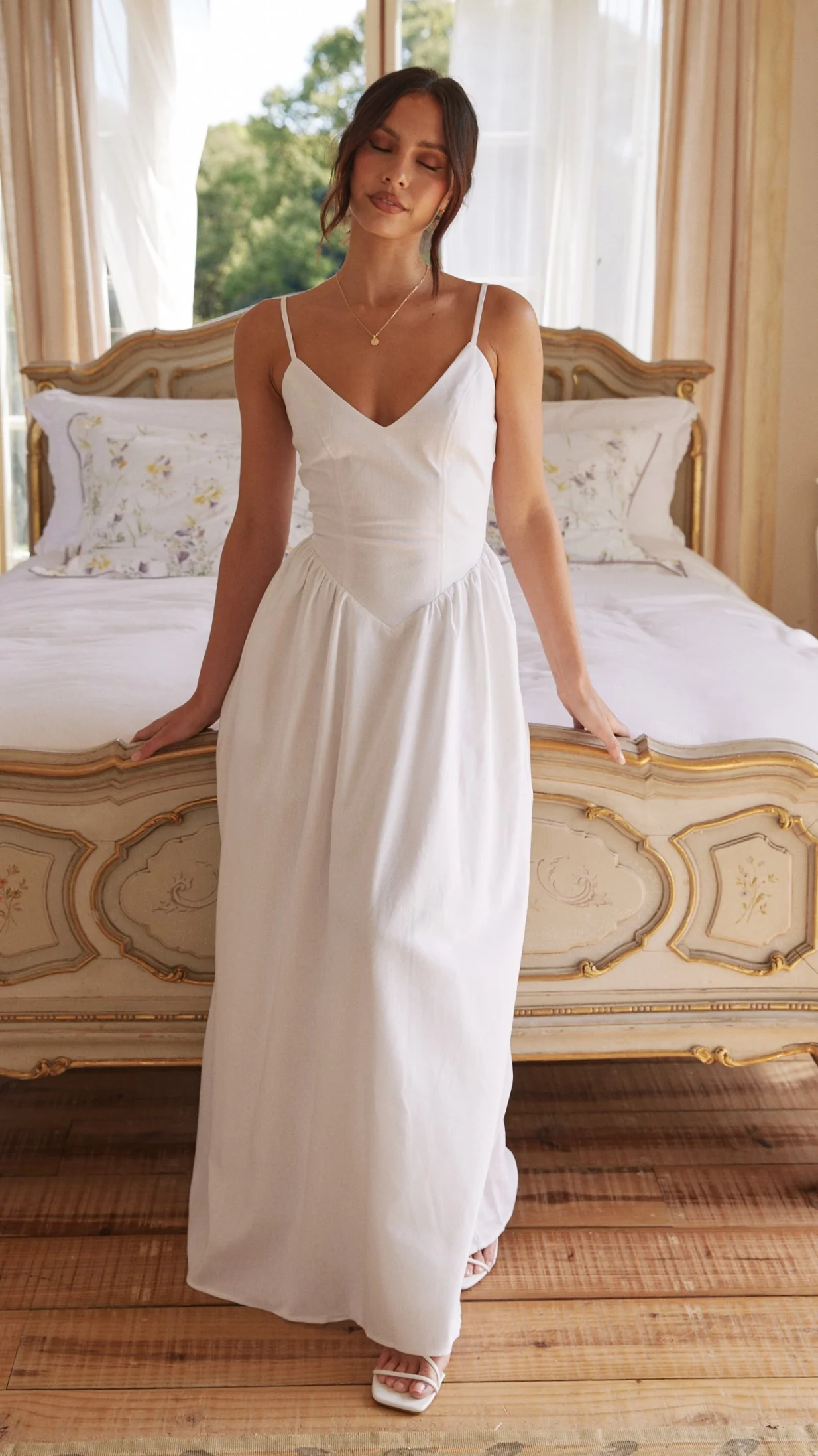 Zephy Maxi Dress - White