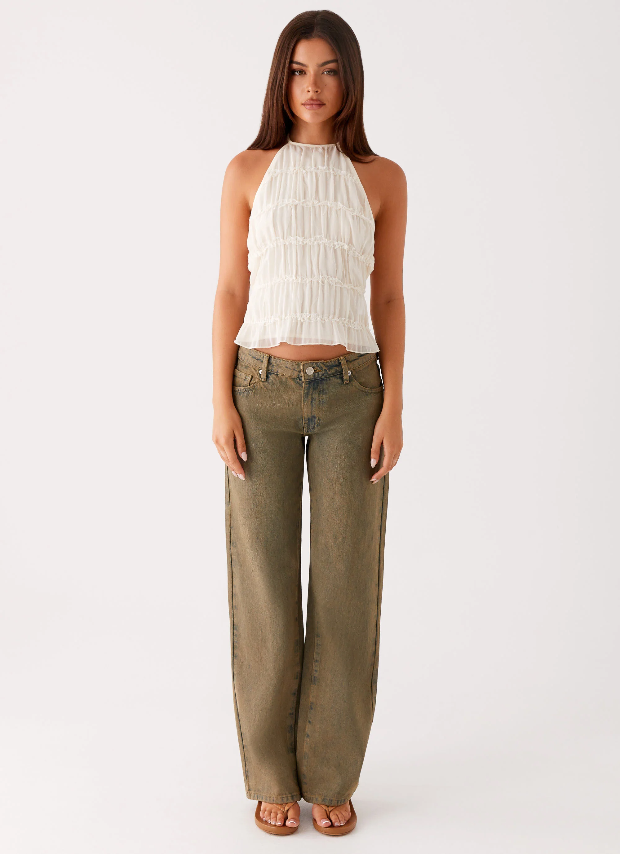 Bennie Halter Top - Ivory